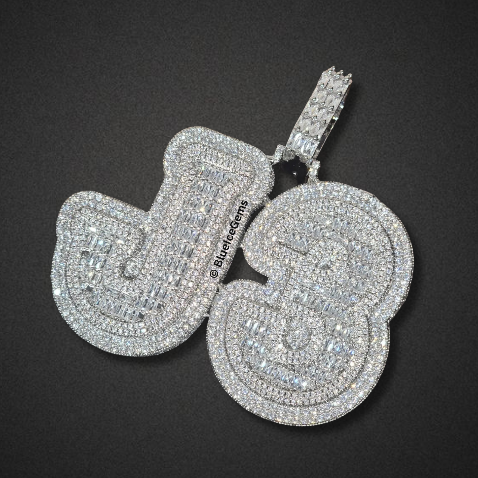 Custom Iced-Out Number Necklace