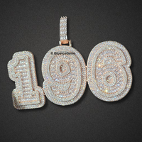 Custom Iced-Out Number Necklace