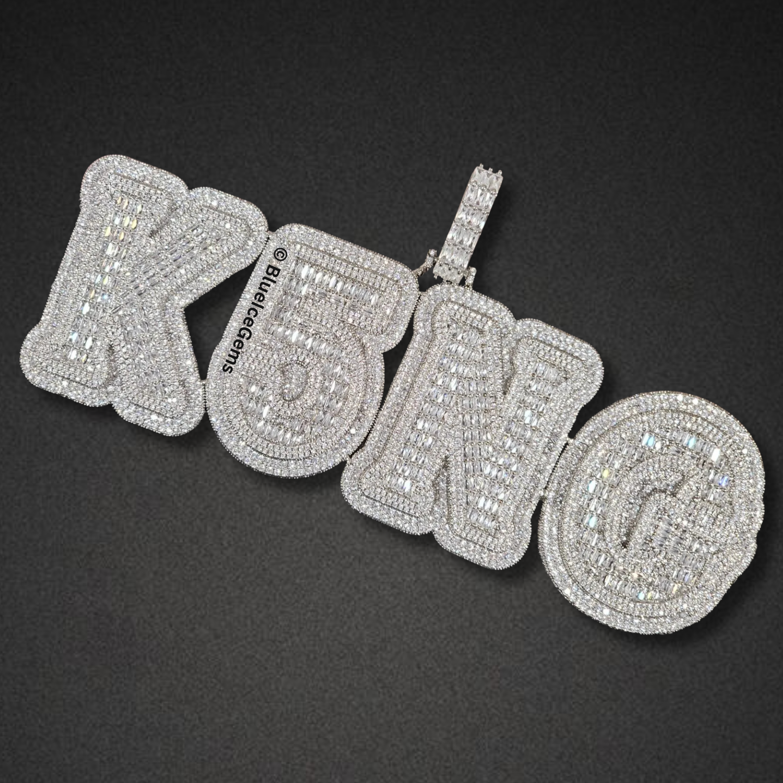 Custom Iced-Out Number Necklace