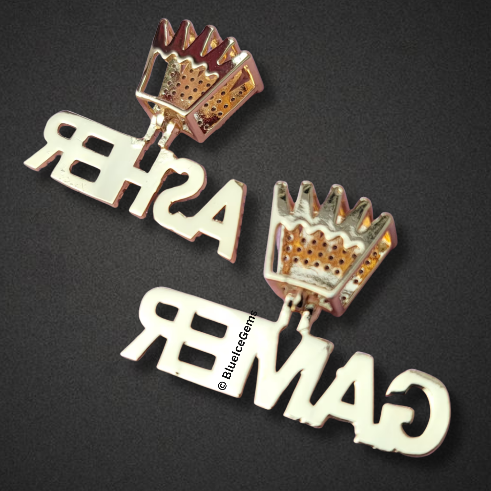 Custom Crown Name Necklace