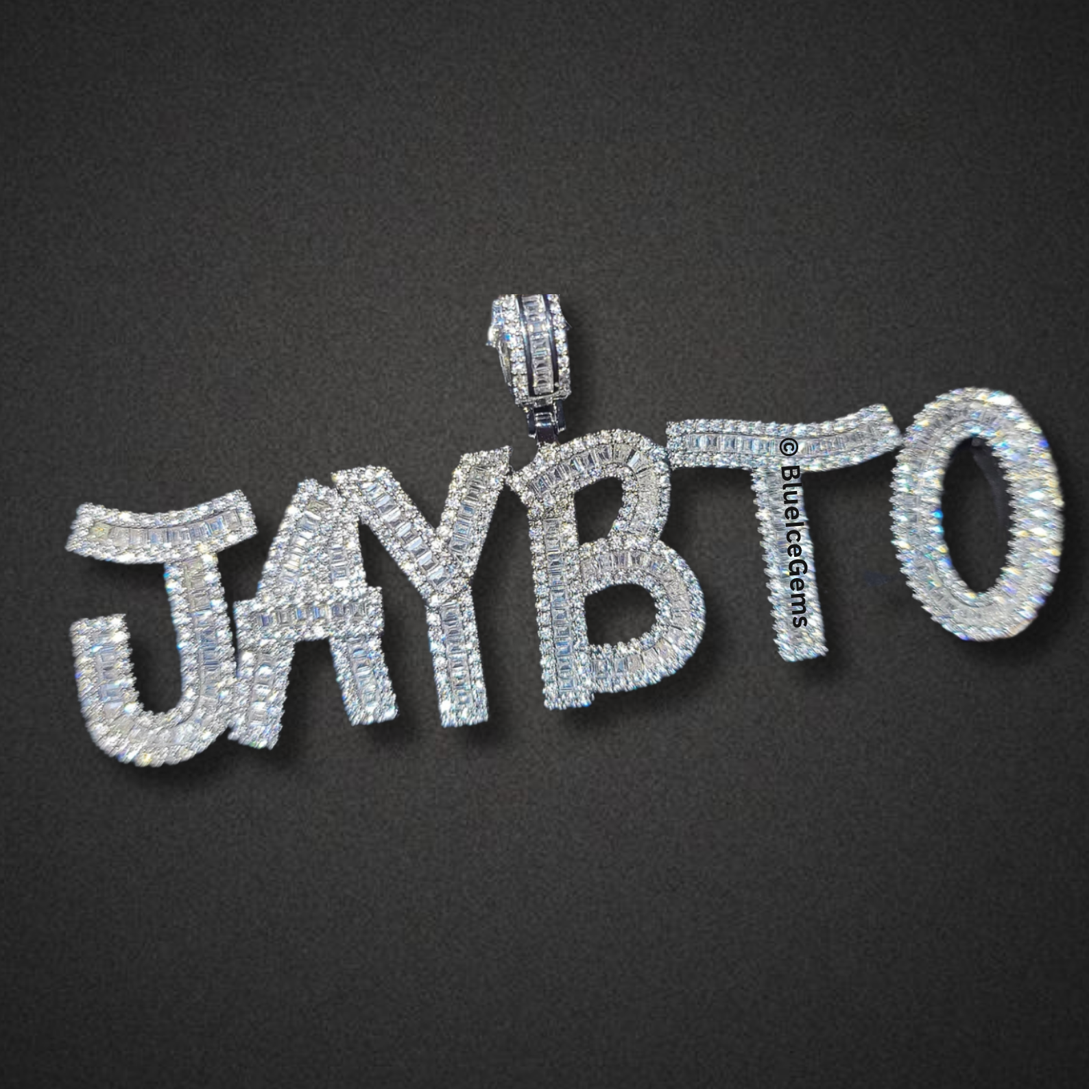 Custom Iced-Out Graffiti Font Name Necklace