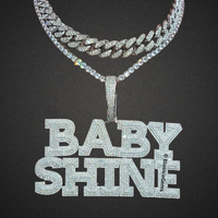 Custom Iced-Out "BABY SHINE" Nameplate Necklace