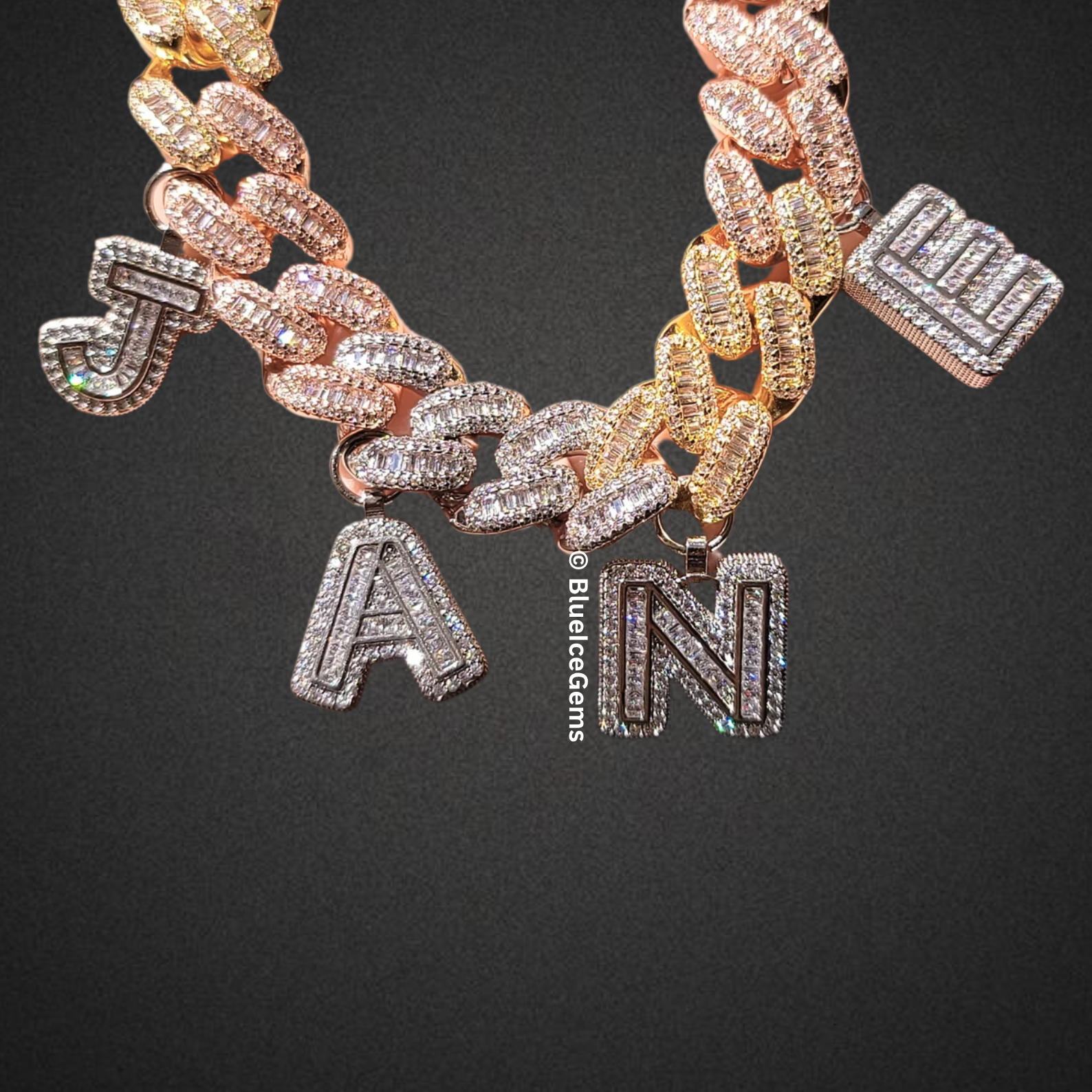 Custom Two-Tone Charm Necklace