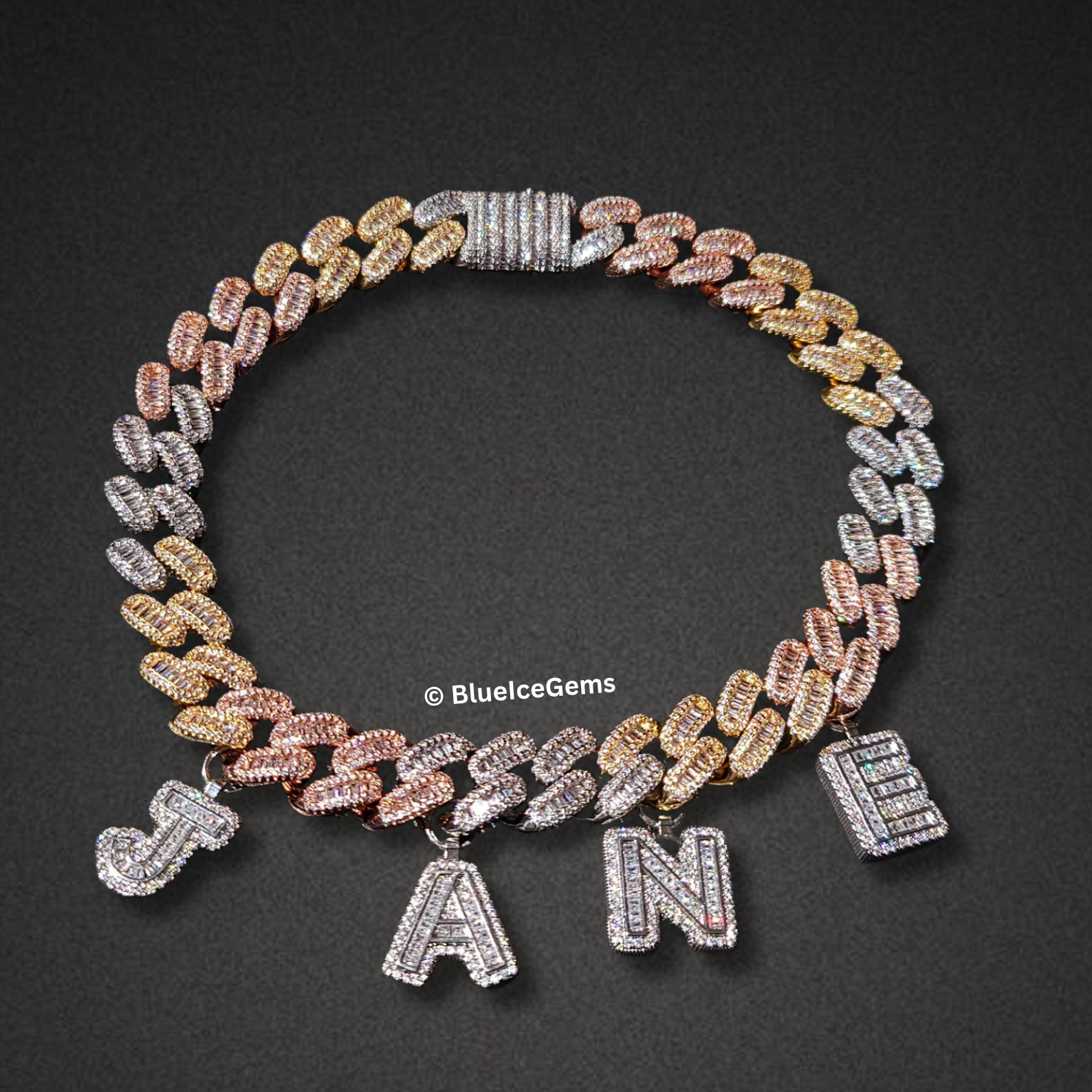 Custom Two-Tone Charm Necklace