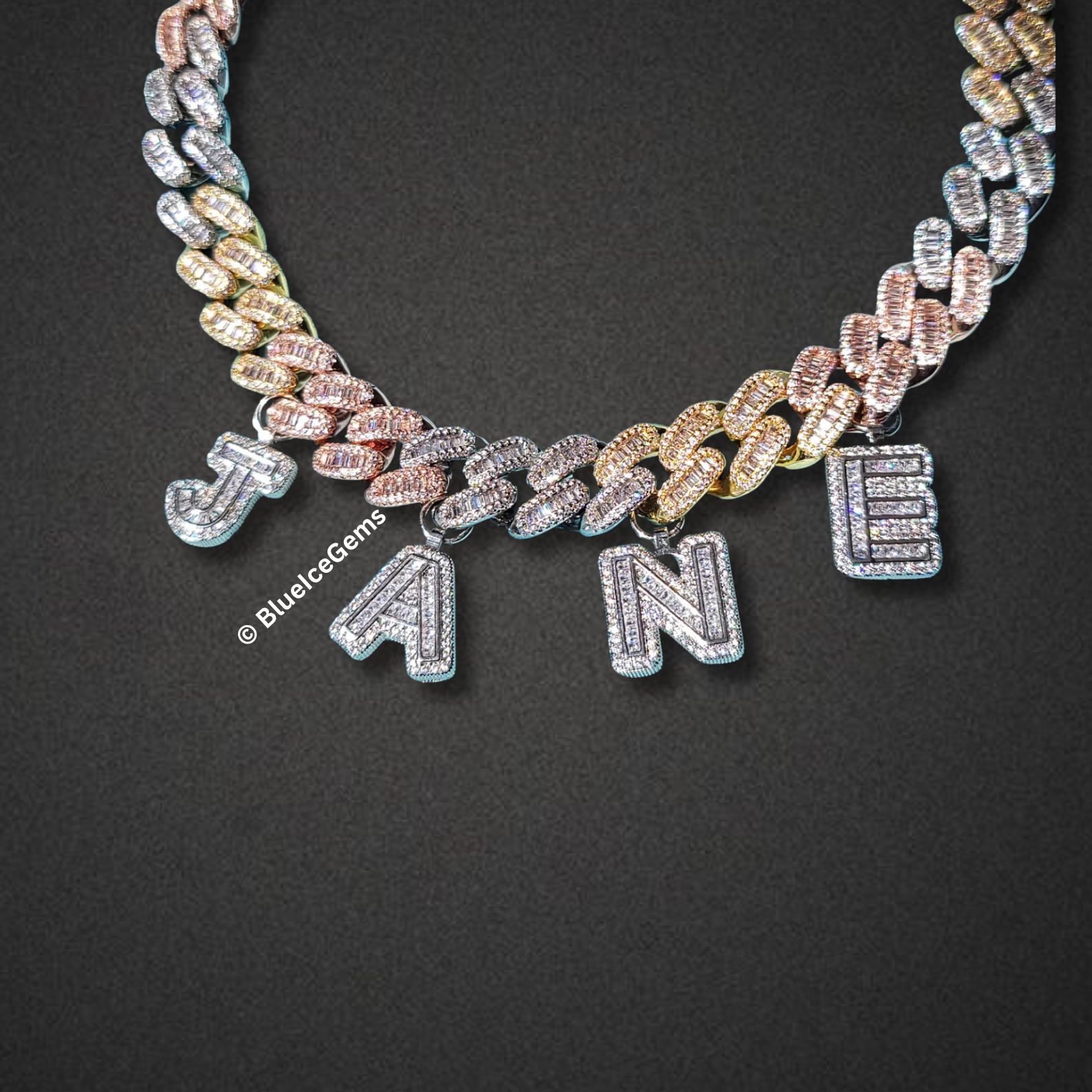 Custom Two-Tone Charm Necklace