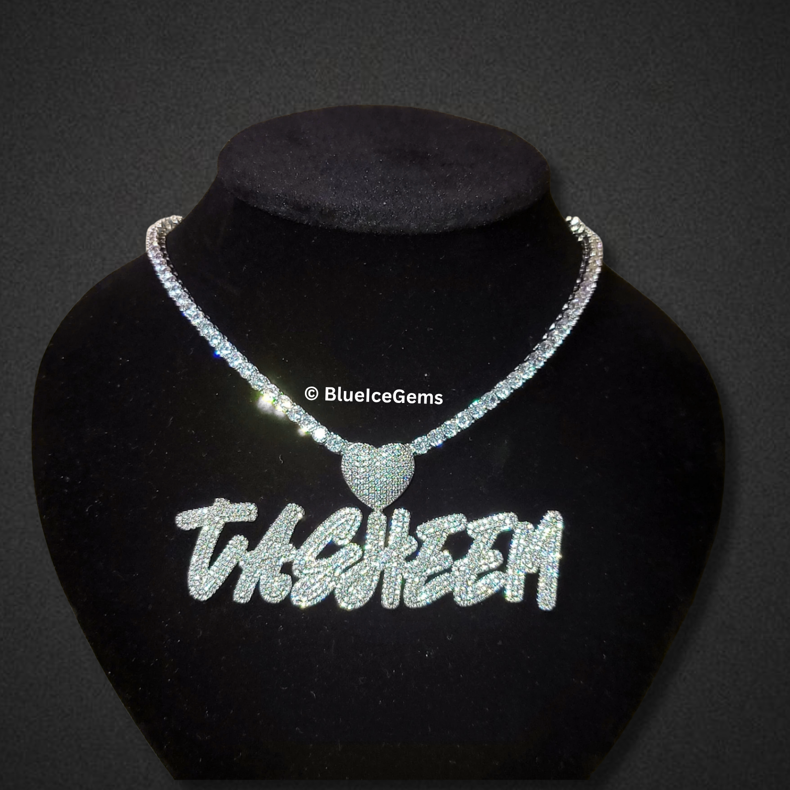 Custom Iced-Out "Pretty" Script Necklace