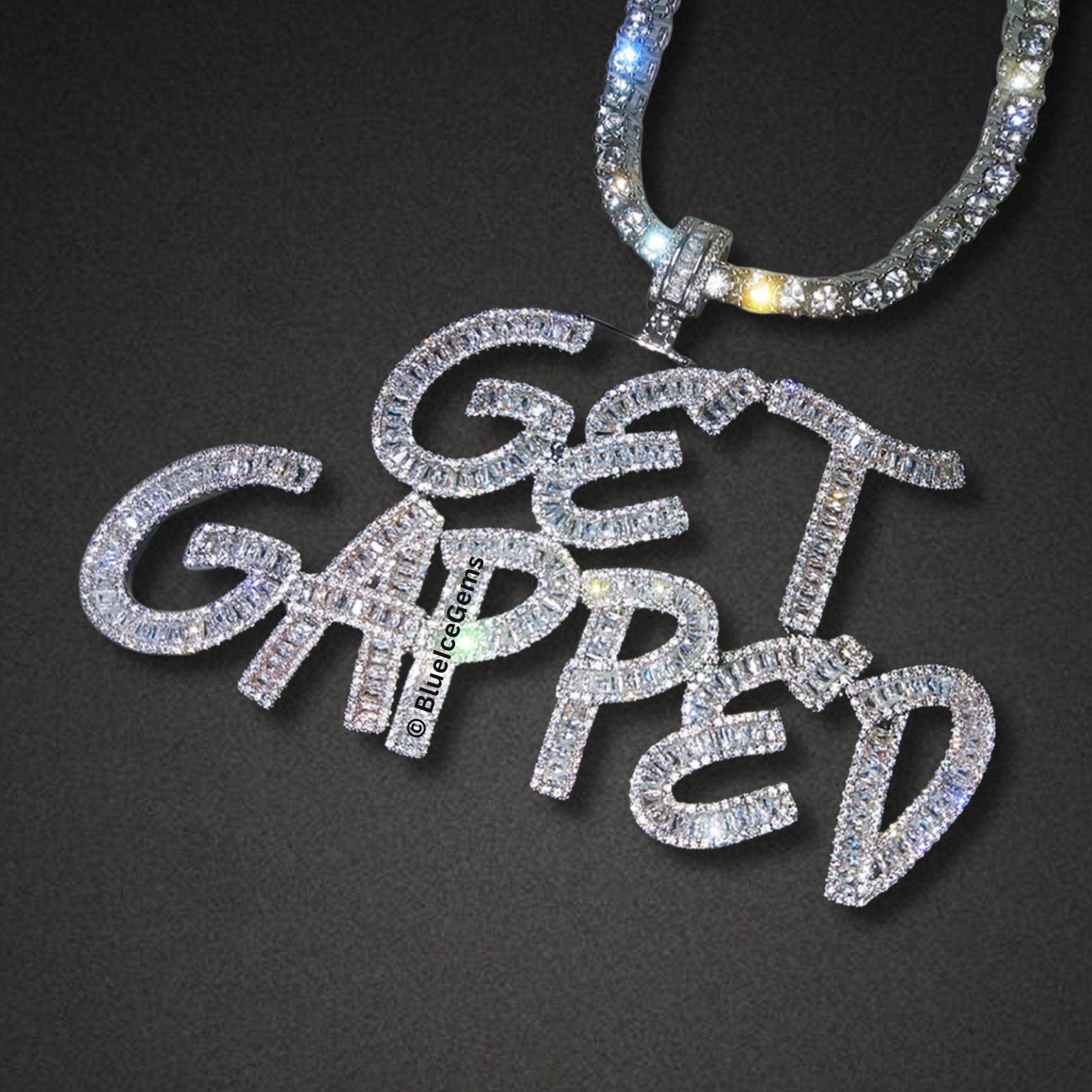 Iced-Out "Get Gapped" Necklace