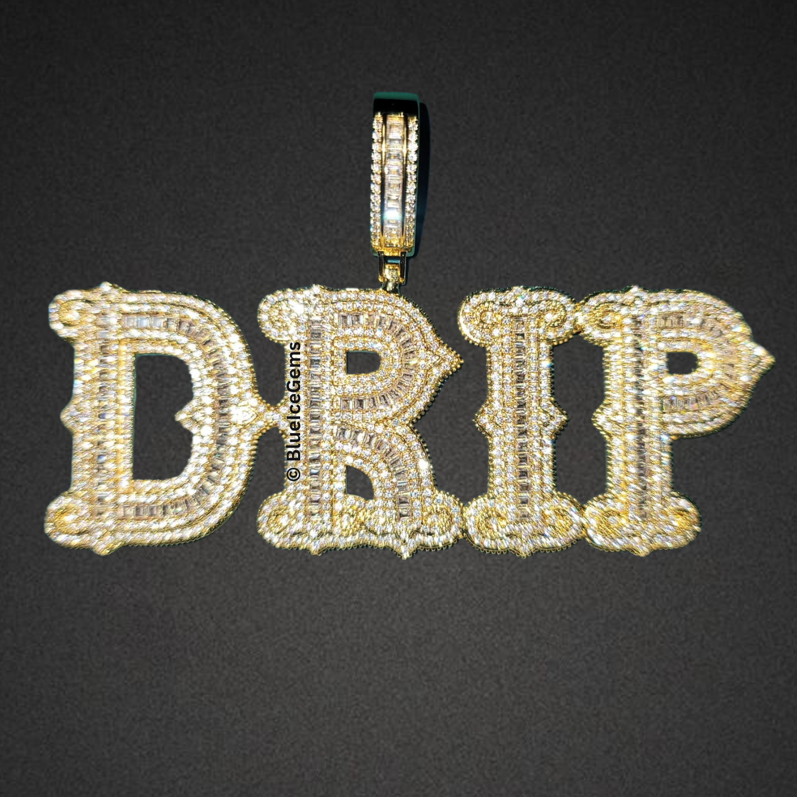 Custom Iced-Out "MACE" Nameplate Necklace