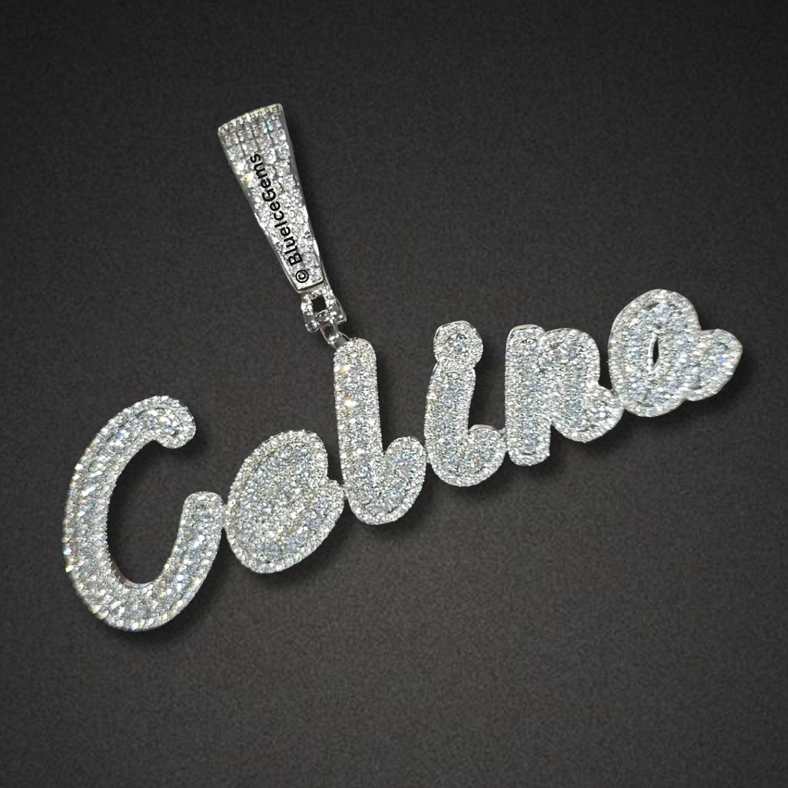Custom "Celina" Script Nameplate Necklace