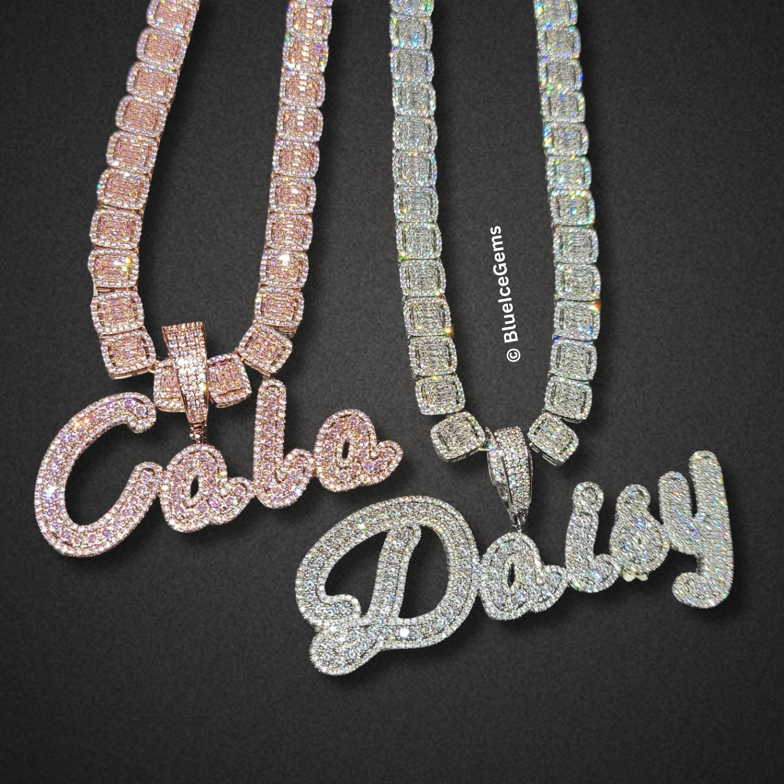 Custom Script Nameplate Necklaces