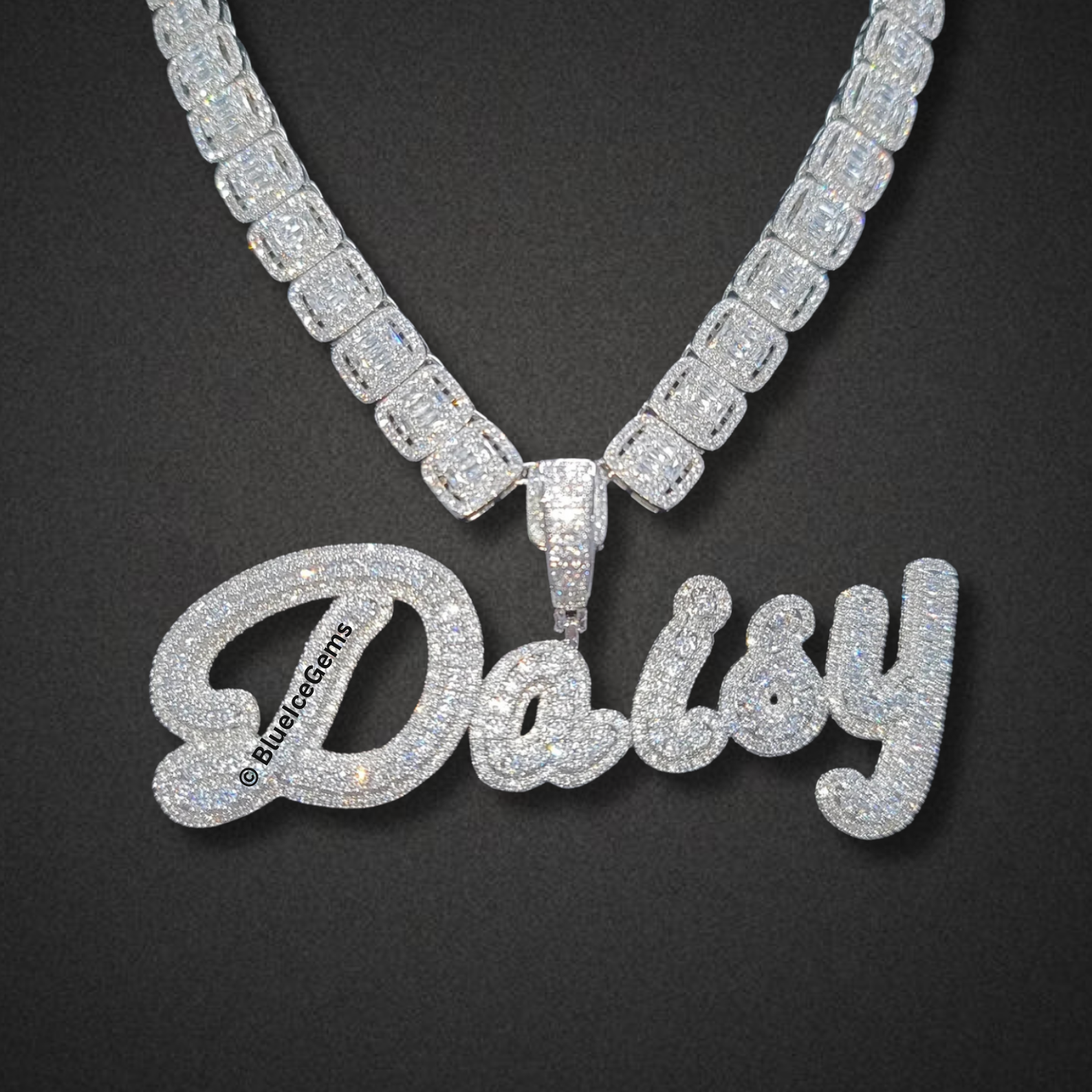 Custom Script Nameplate Necklaces