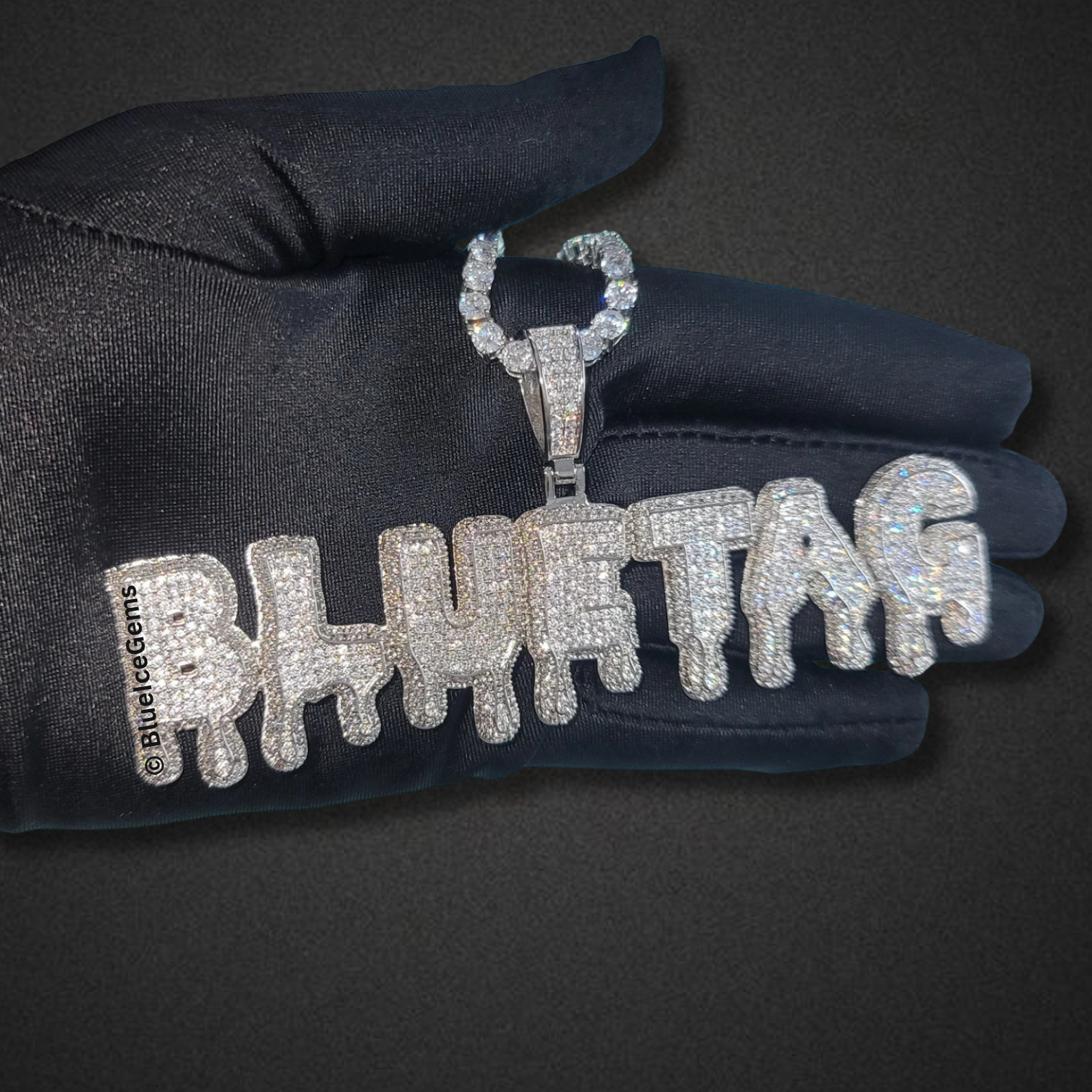Iced-Out "Luxury" Nameplates Necklace