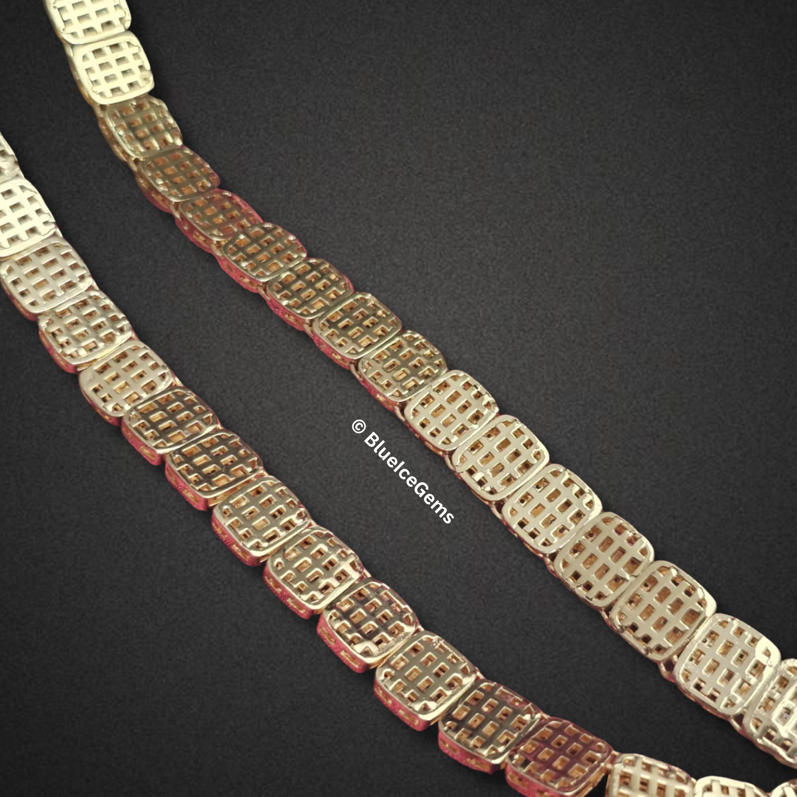 The "Emerald Glow" Diamond Tennis Chain