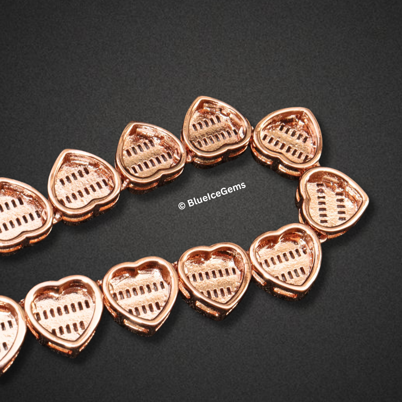 The "Heart of Fire" Diamond Tennis Chain