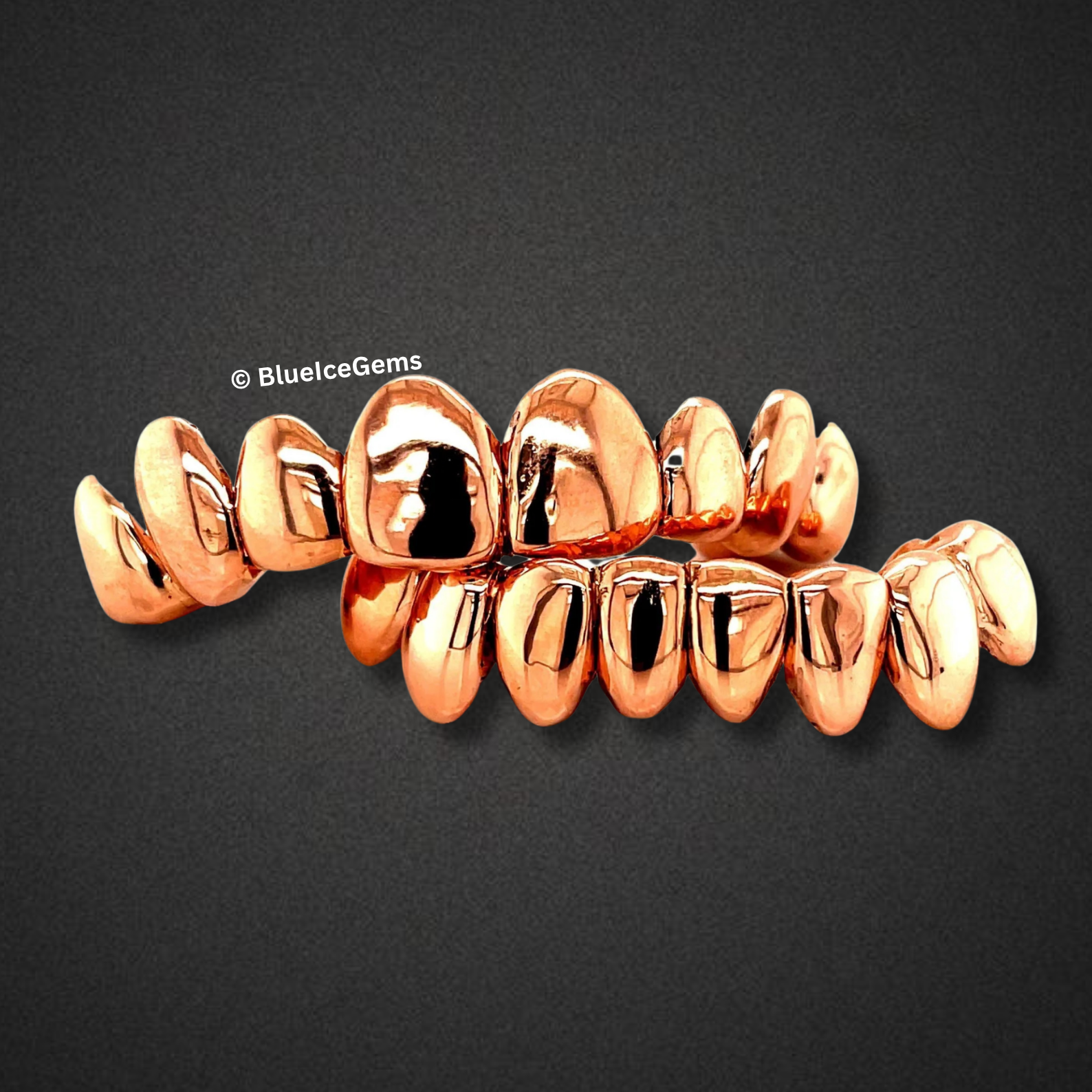 Rose Wave Mirror Full Grillz Set