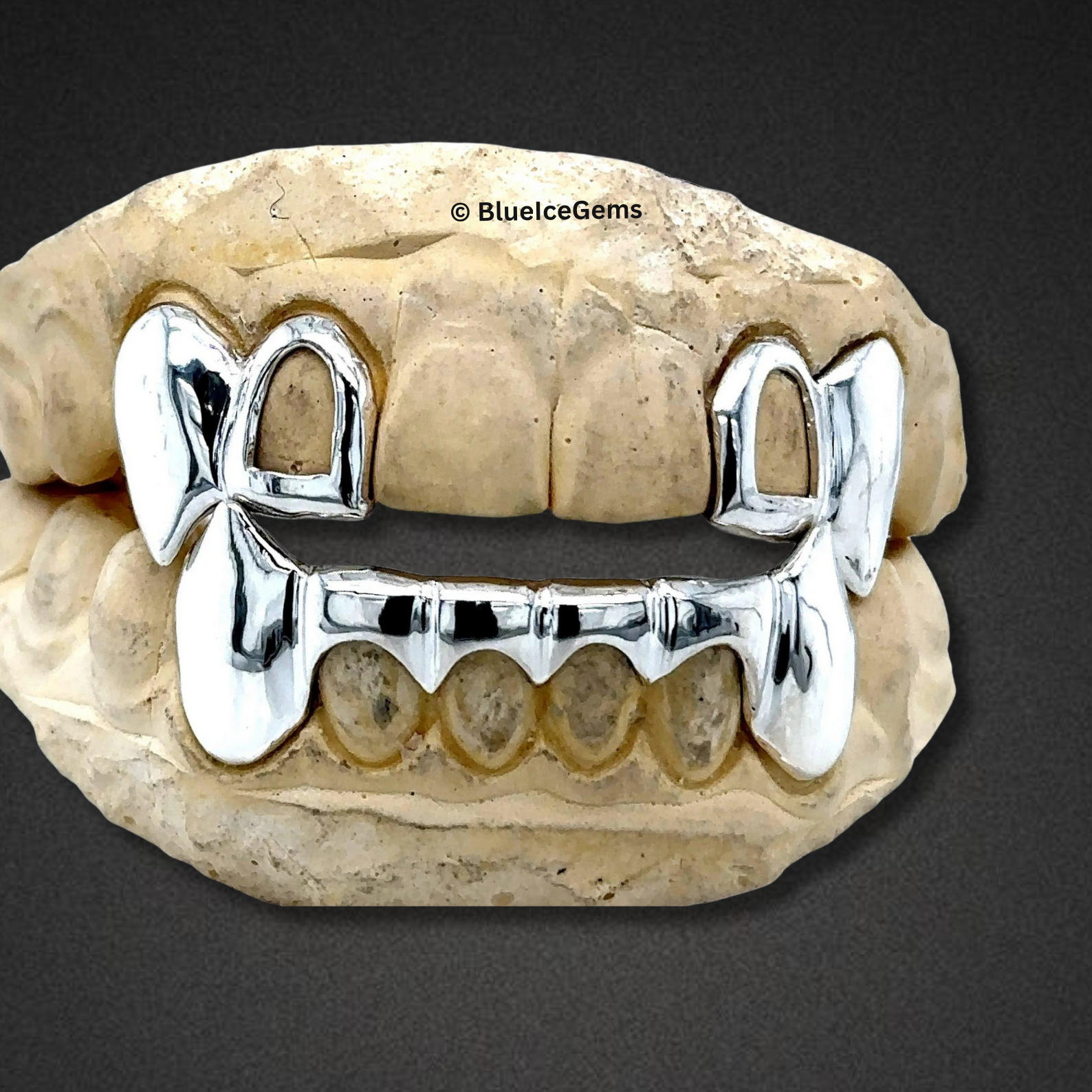 Silver Gate Bridge Grillz