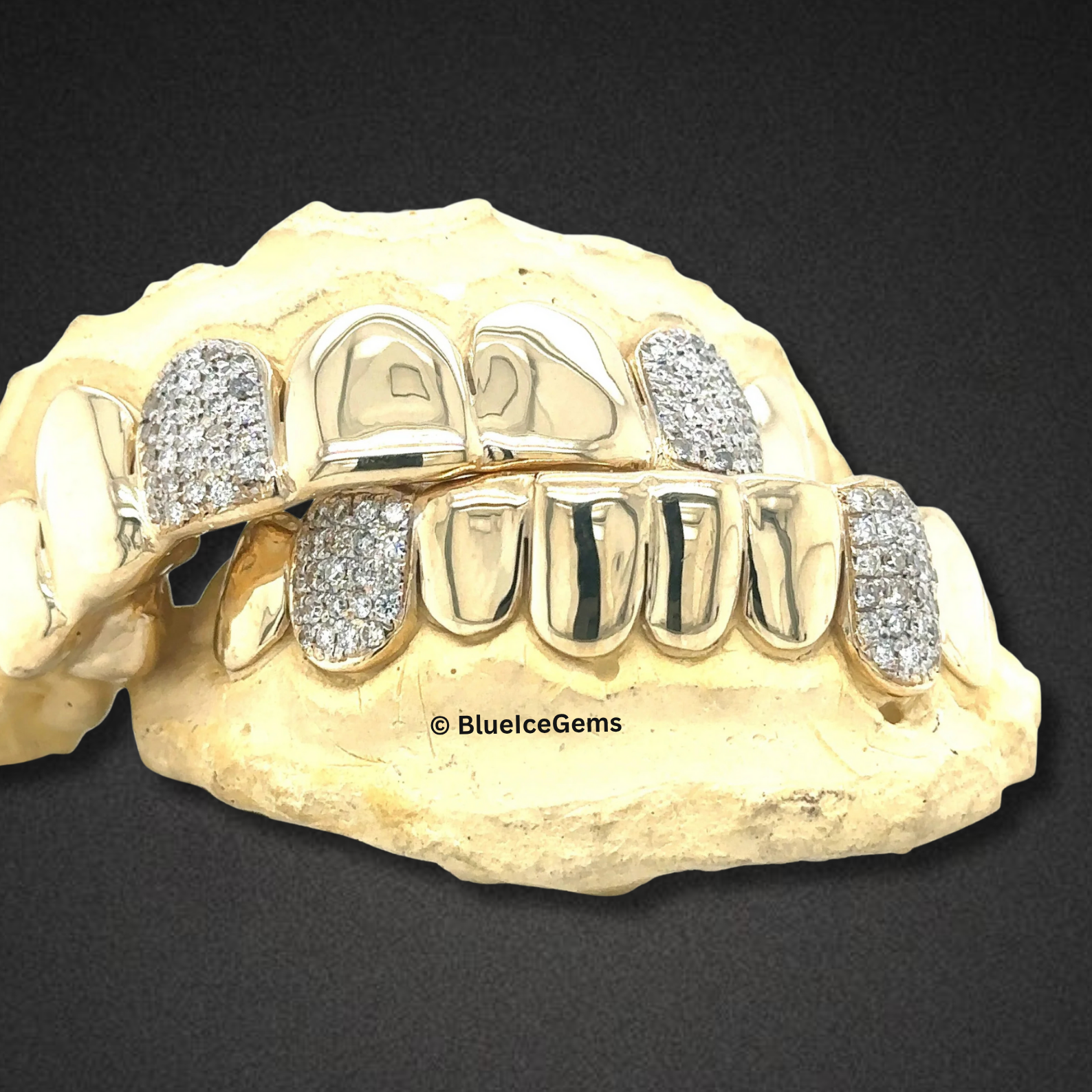 Iced Platinum Duo Grillz