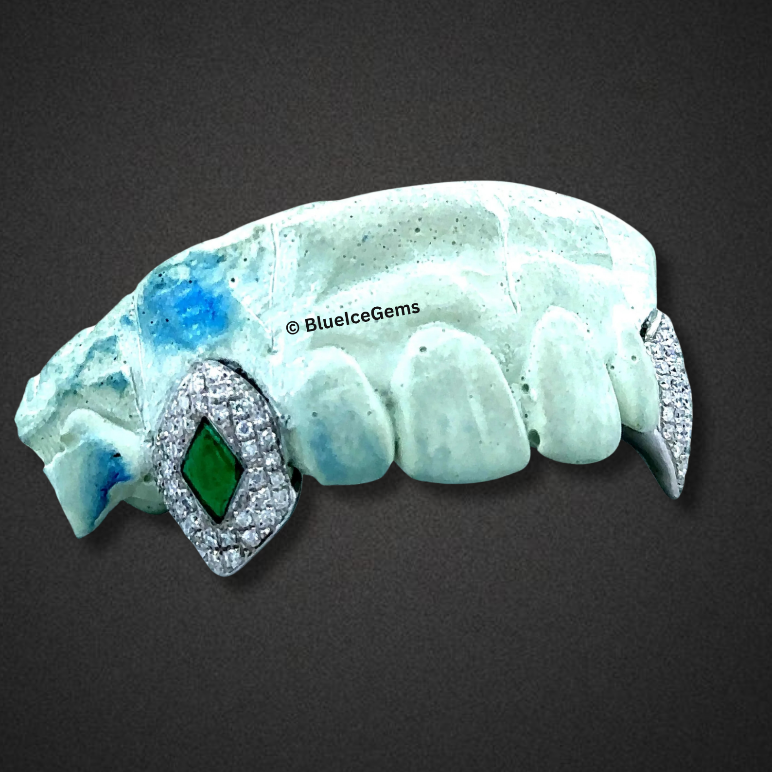 Emerald Diamond Vampire Grillz