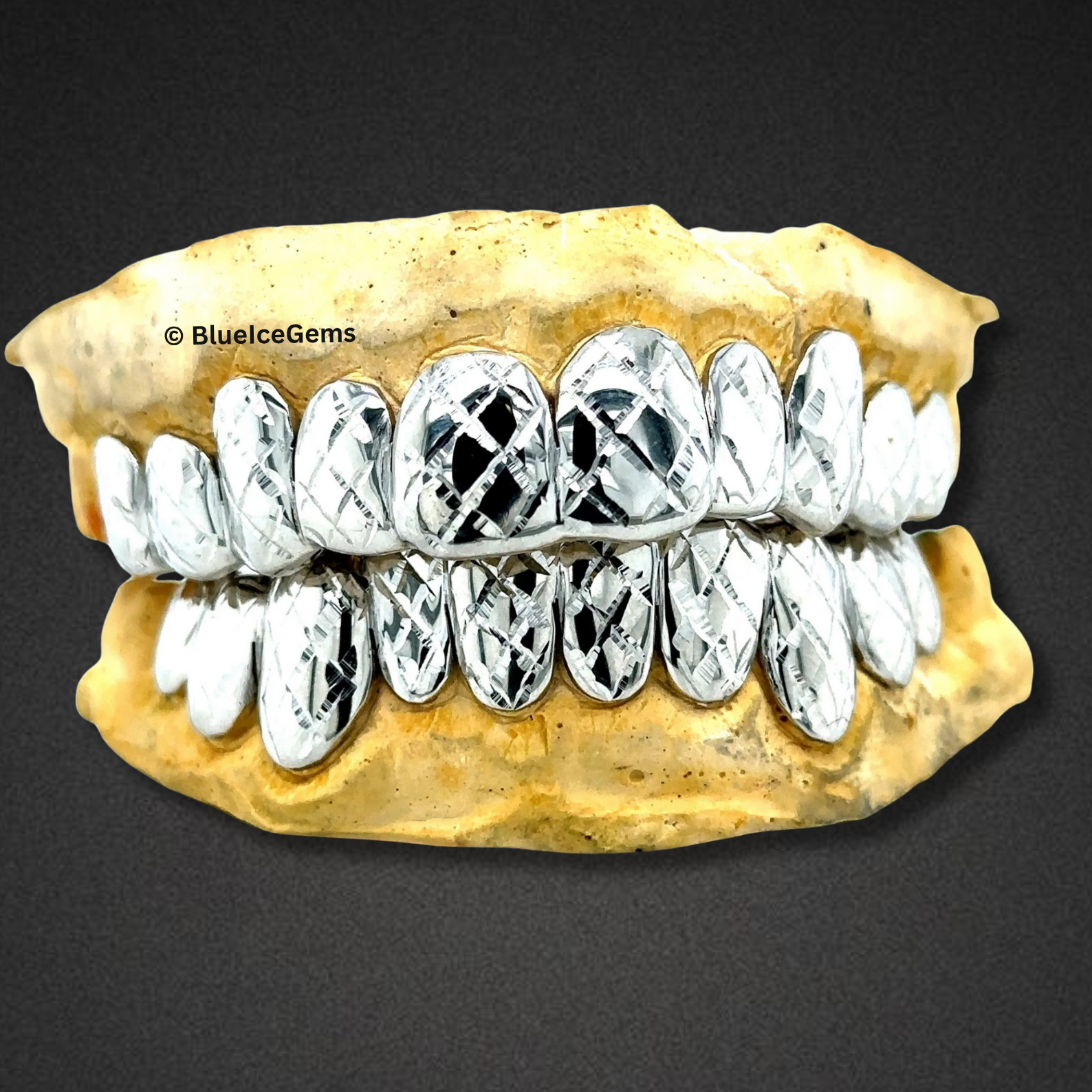 Diamond-Cut Ice Cage Grillz