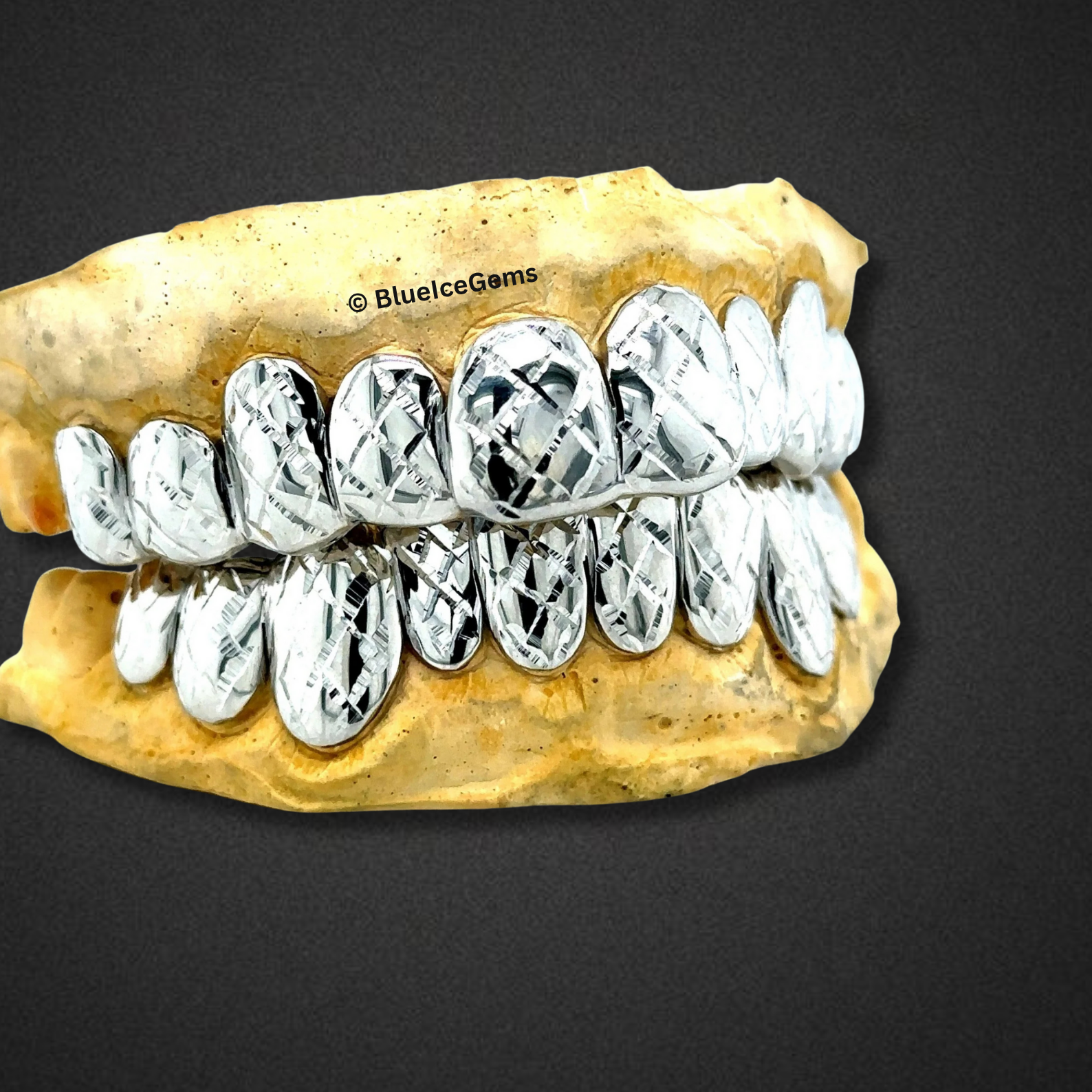 Diamond-Cut Ice Cage Grillz