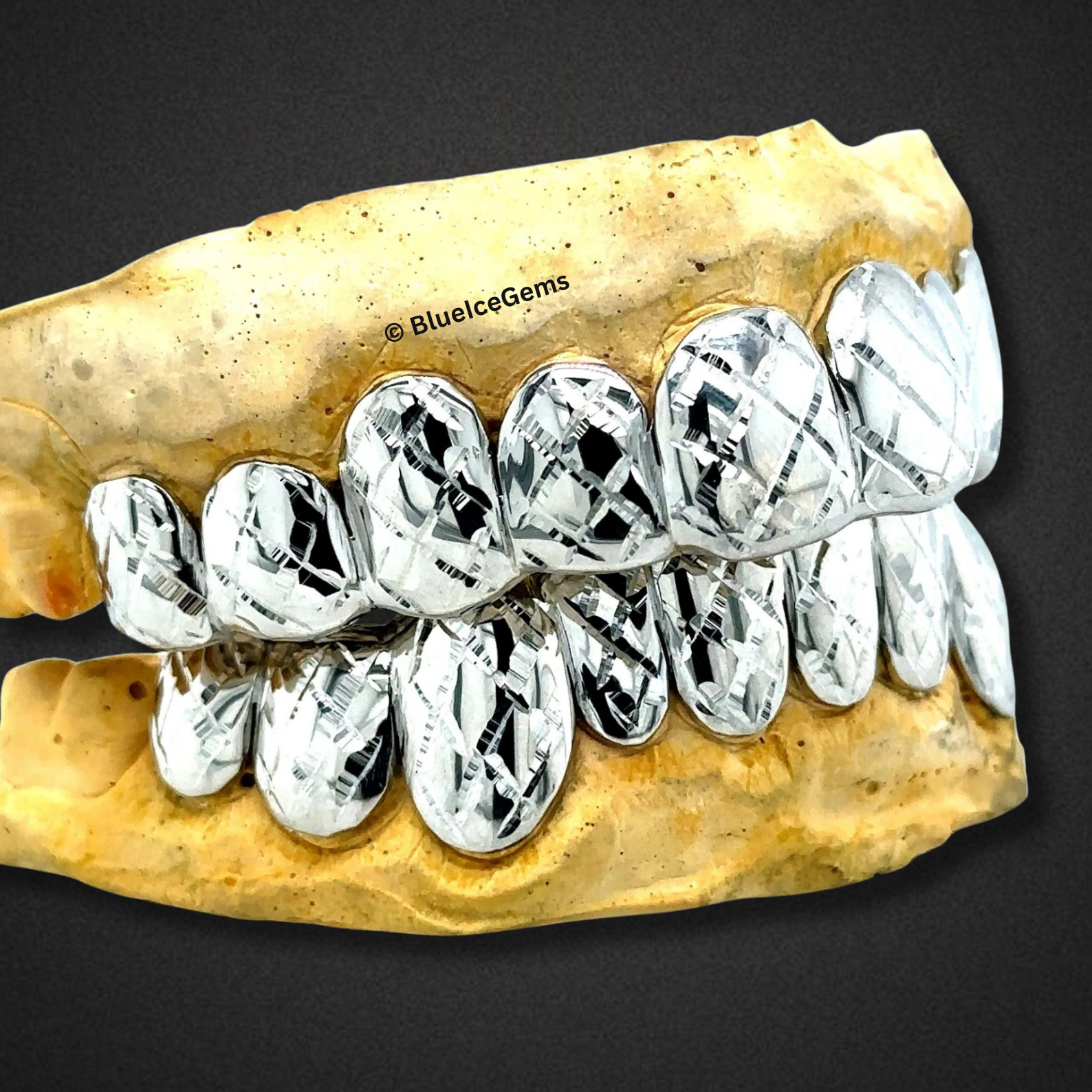 Diamond-Cut Ice Cage Grillz