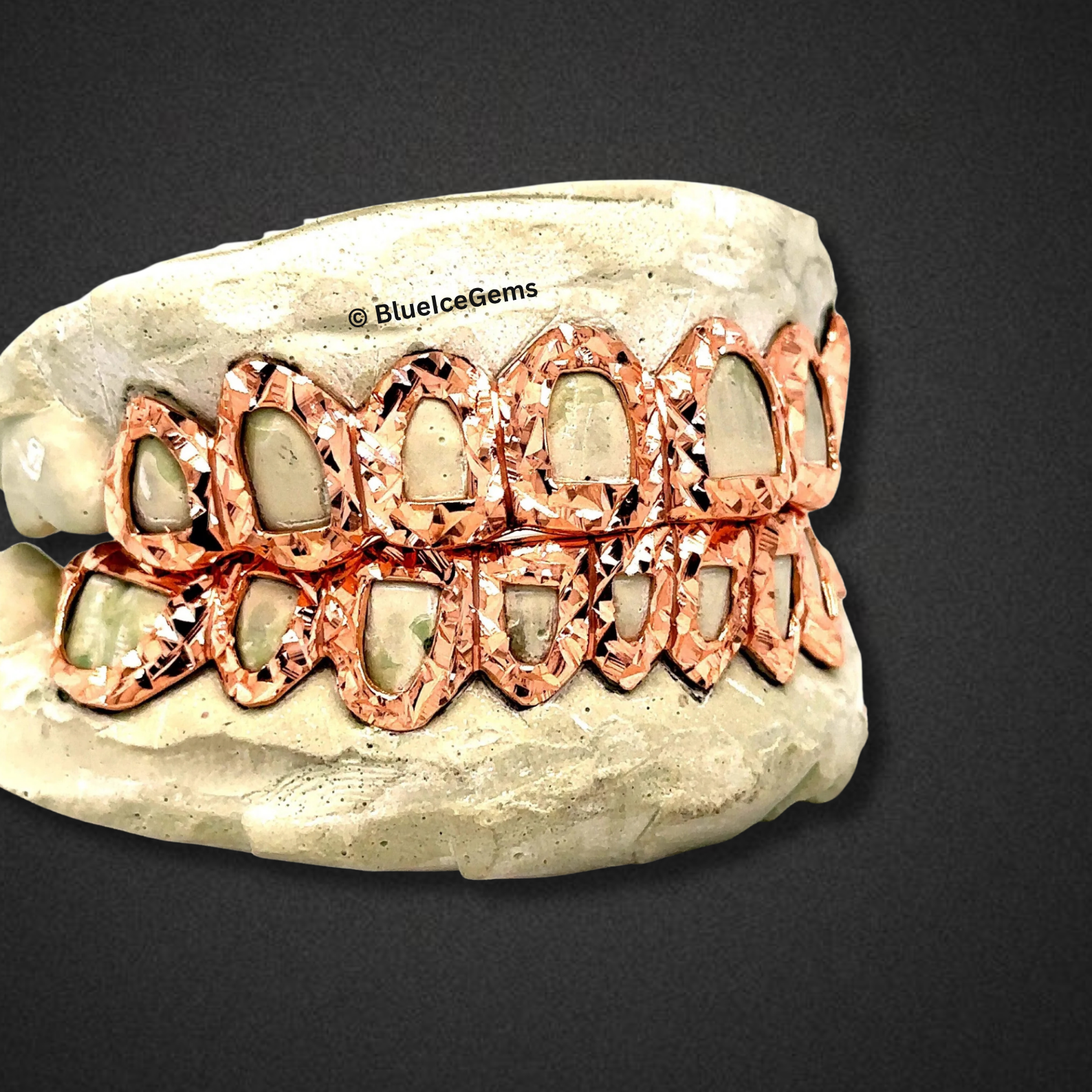 Rose Prism Open-Face Grillz