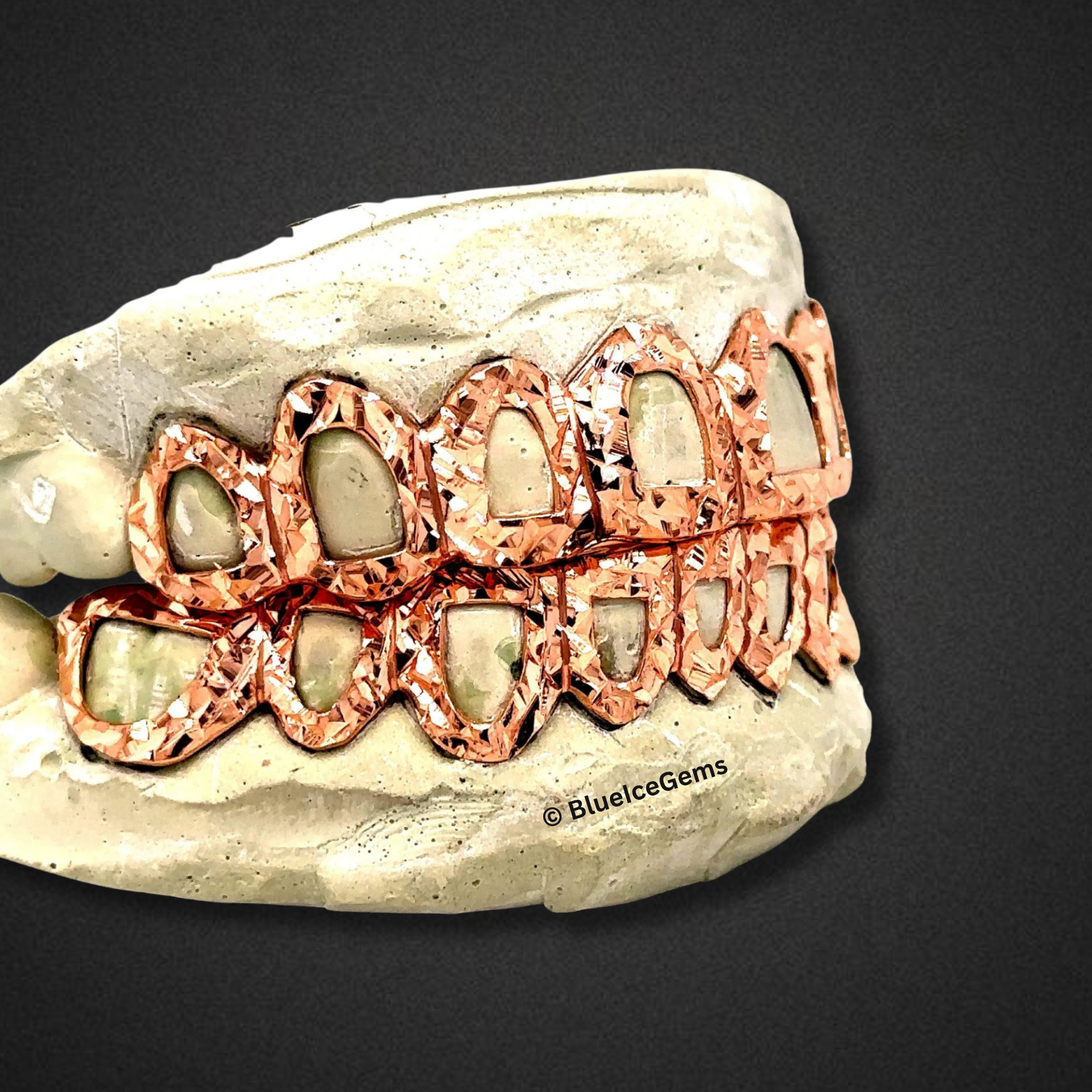 Rose Prism Open-Face Grillz