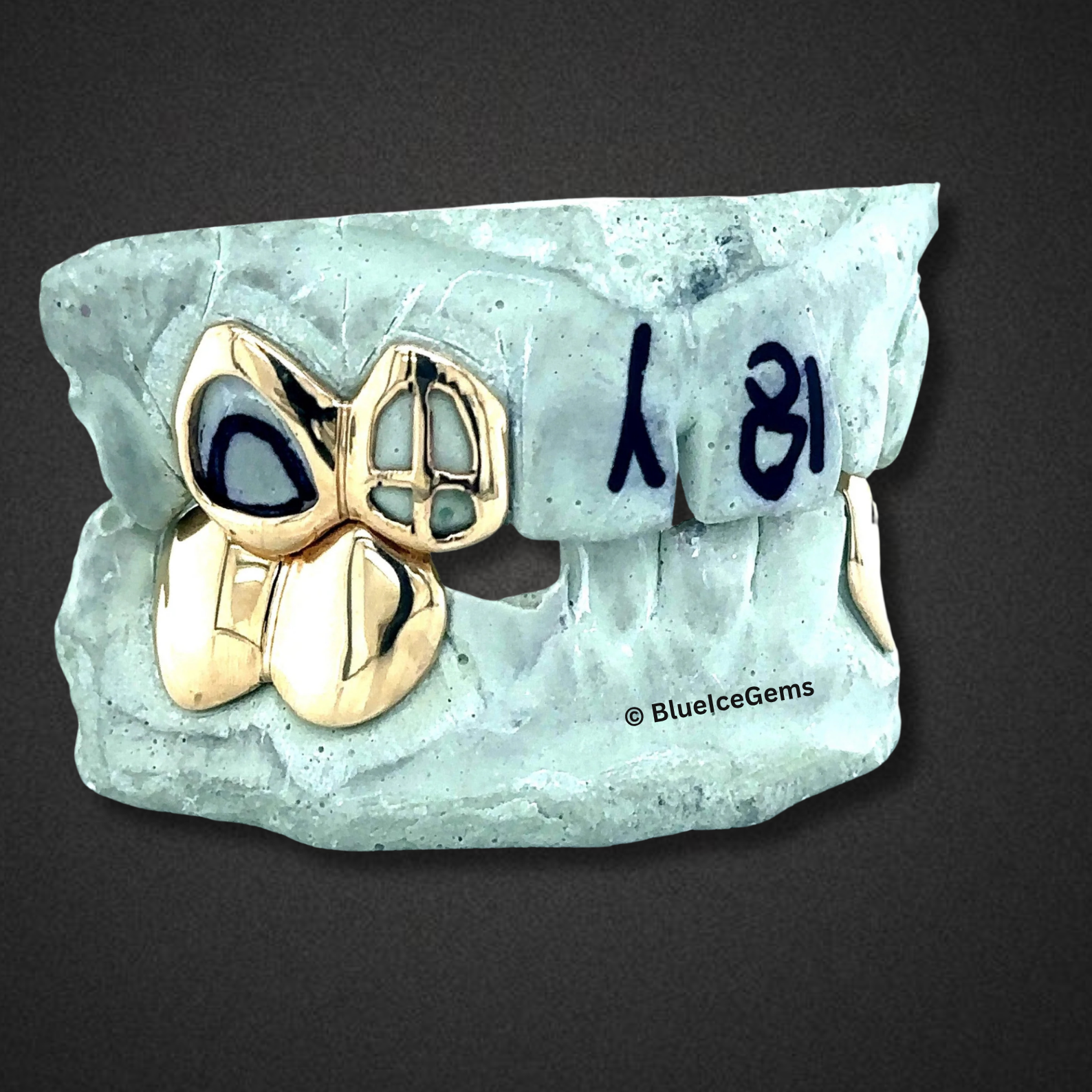 Cubist Flow Gold Tooth Set Grillz