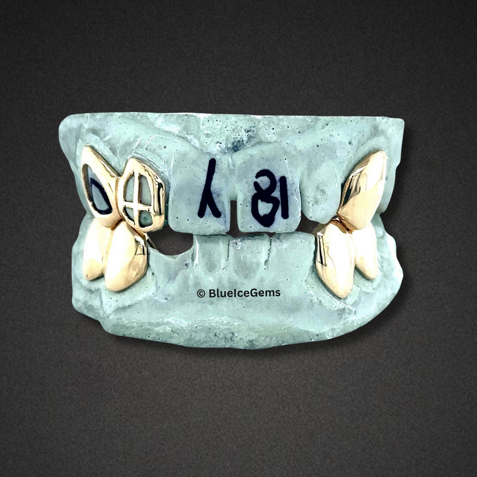 Cubist Flow Gold Tooth Set Grillz