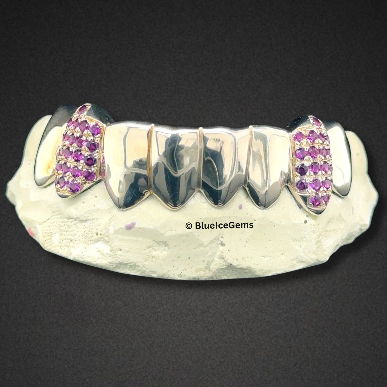 Violet Edge Diamond Grillz