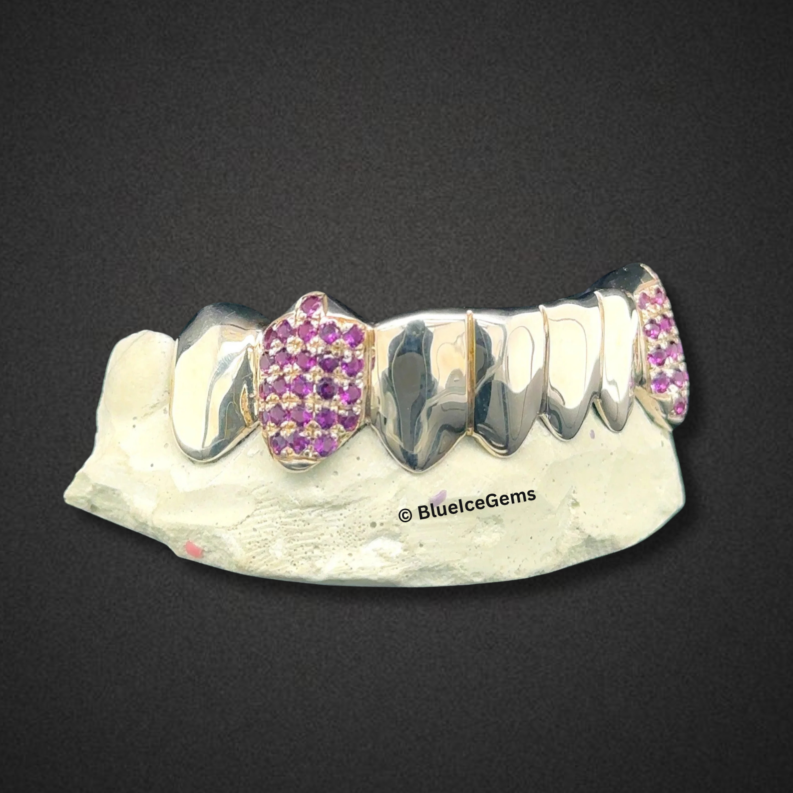 Violet Edge Diamond Grillz