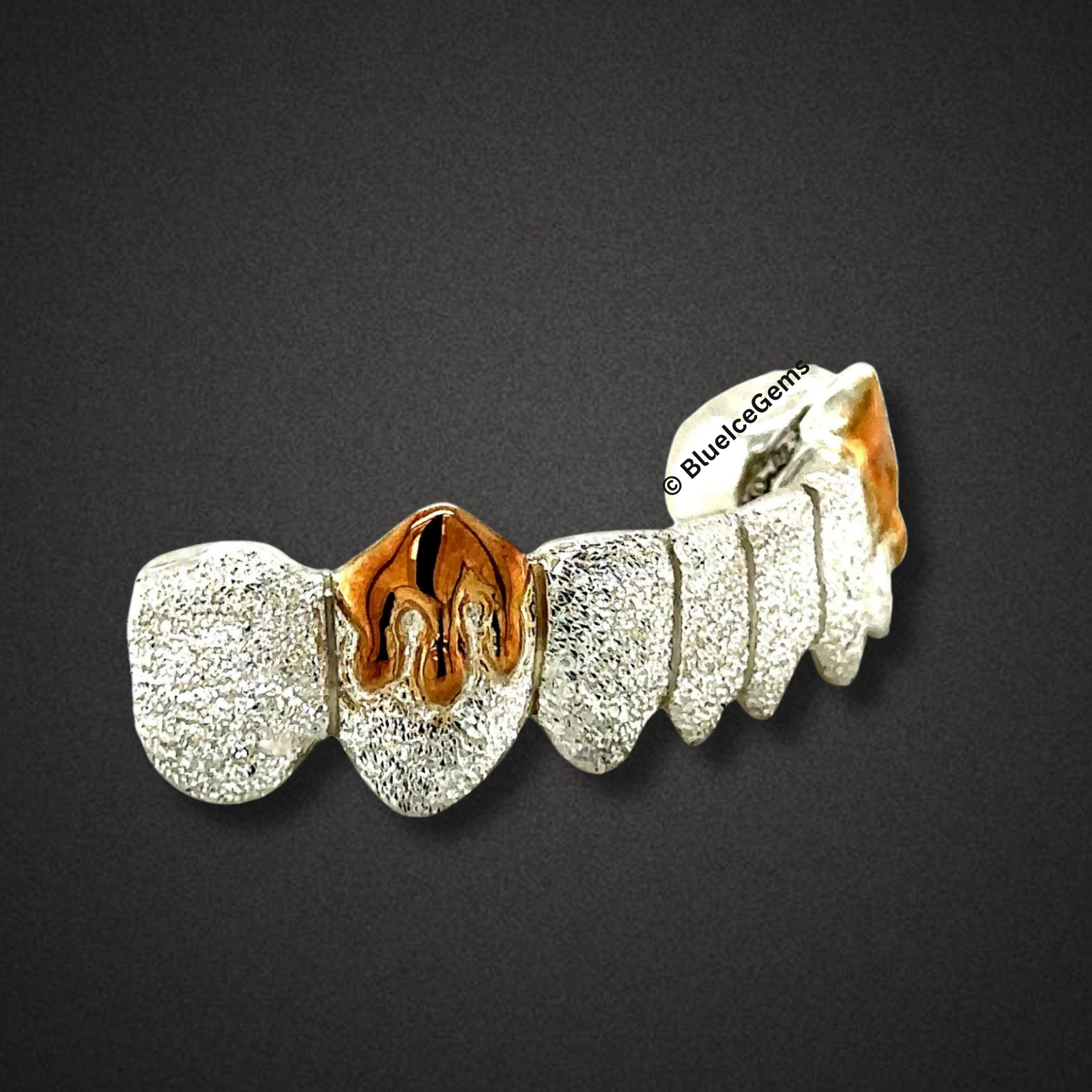Frosted Dual Flame Grillz
