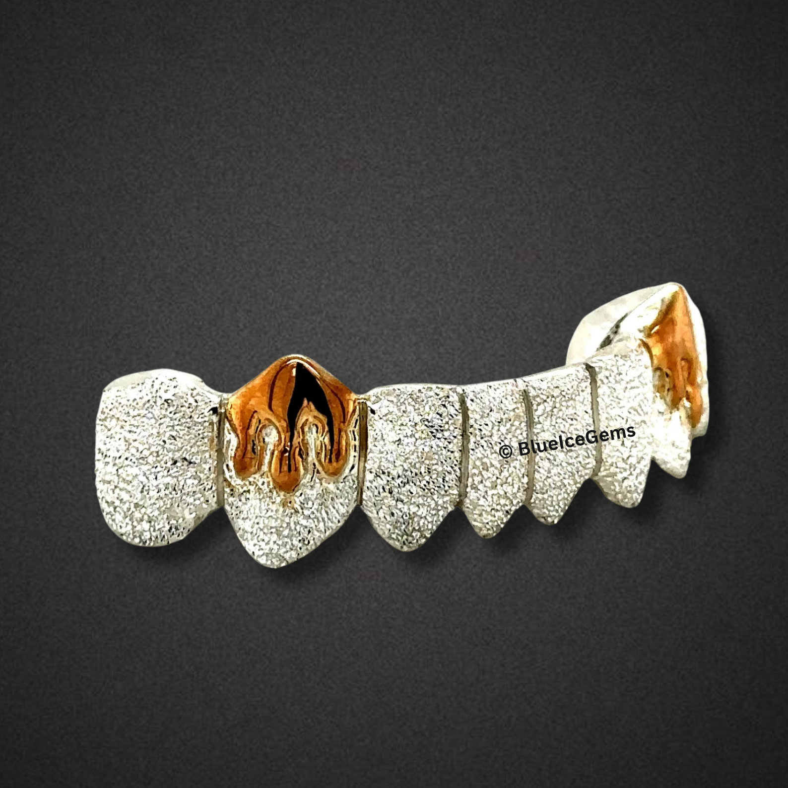 Frosted Dual Flame Grillz