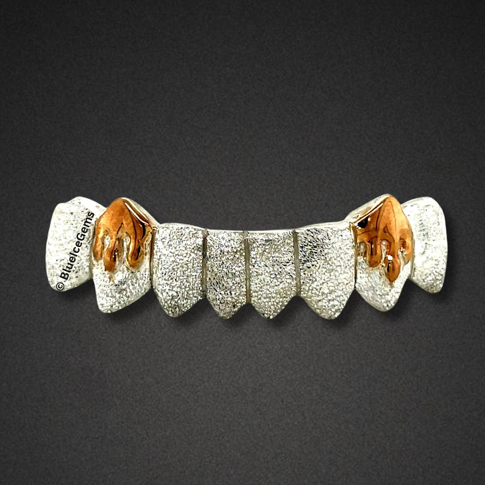 Frosted Dual Flame Grillz