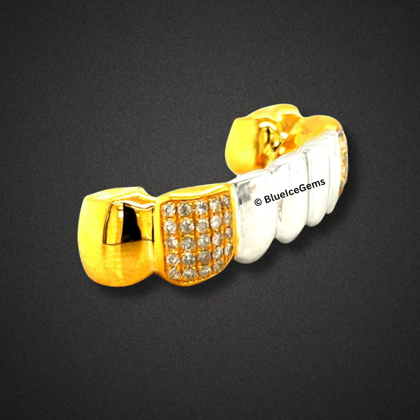 Diamond-End Contrast Grillz