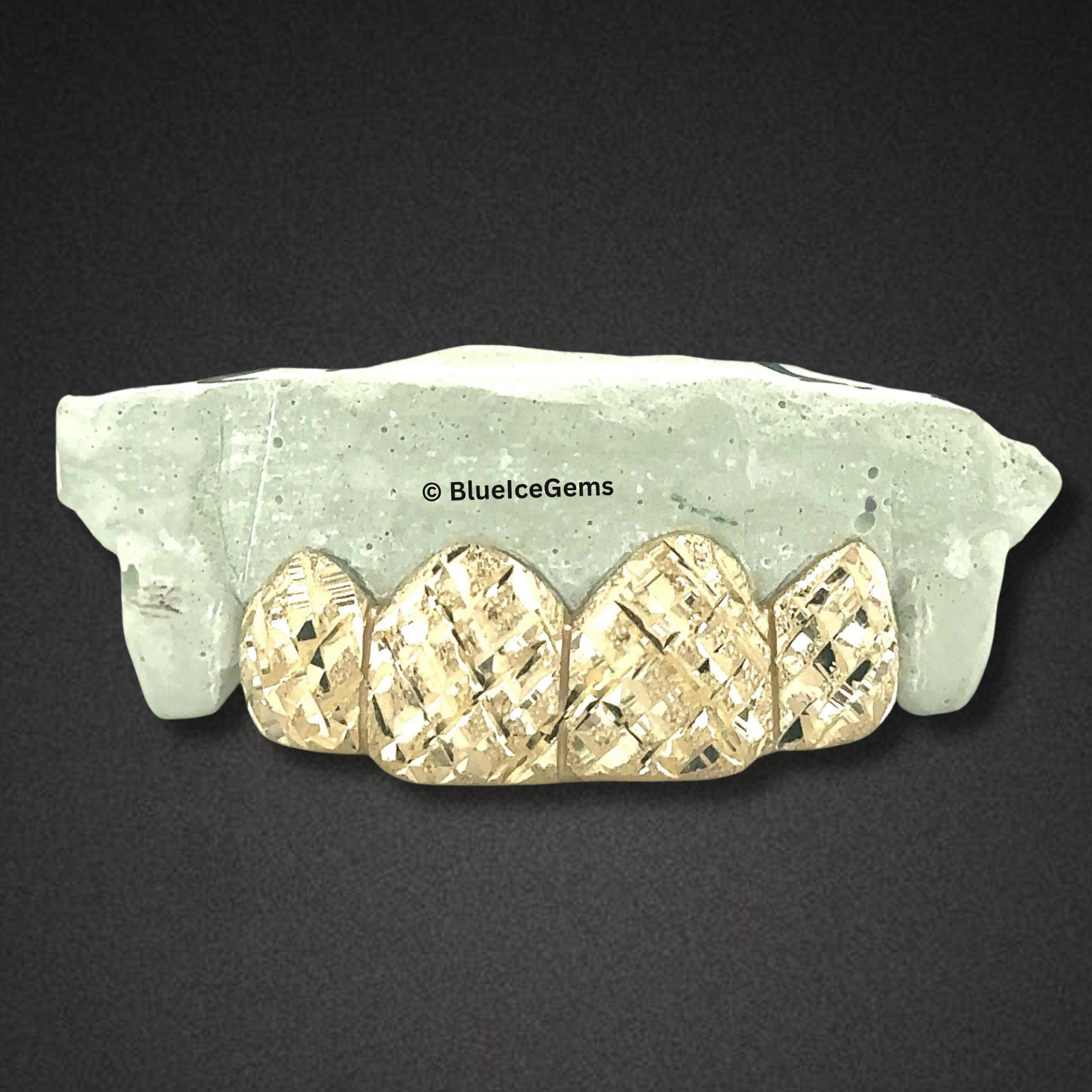 Golden Matrix Engraved Grillz