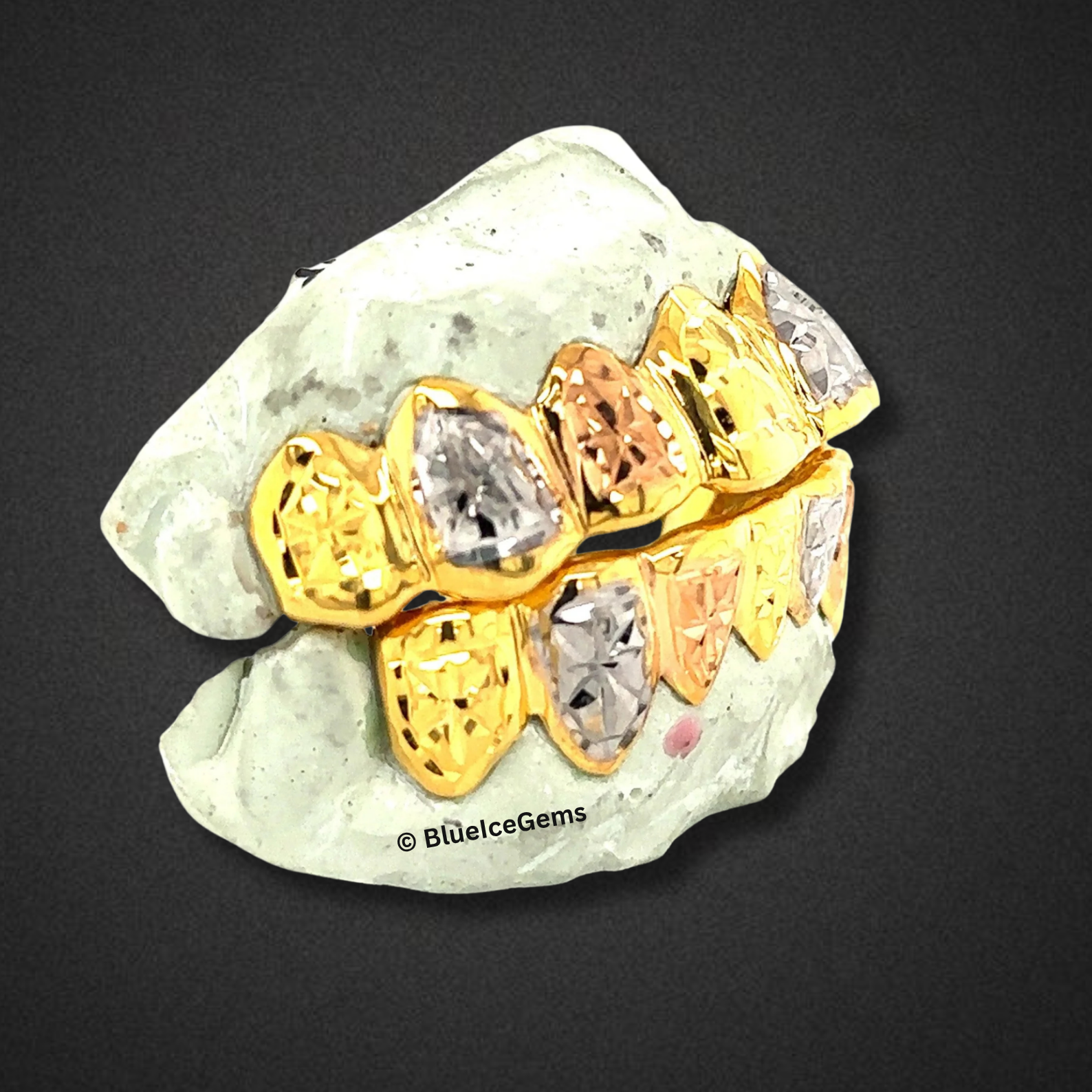 Tri-Tone Peak Grillz Set