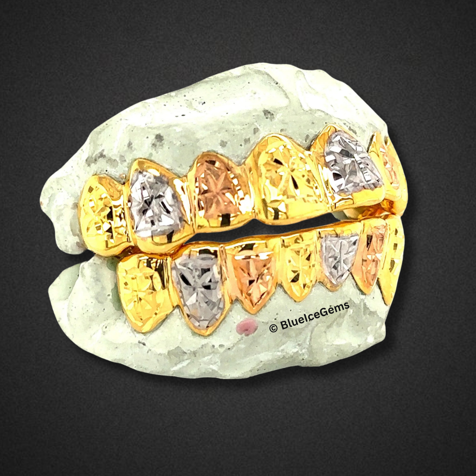 Tri-Tone Peak Grillz Set