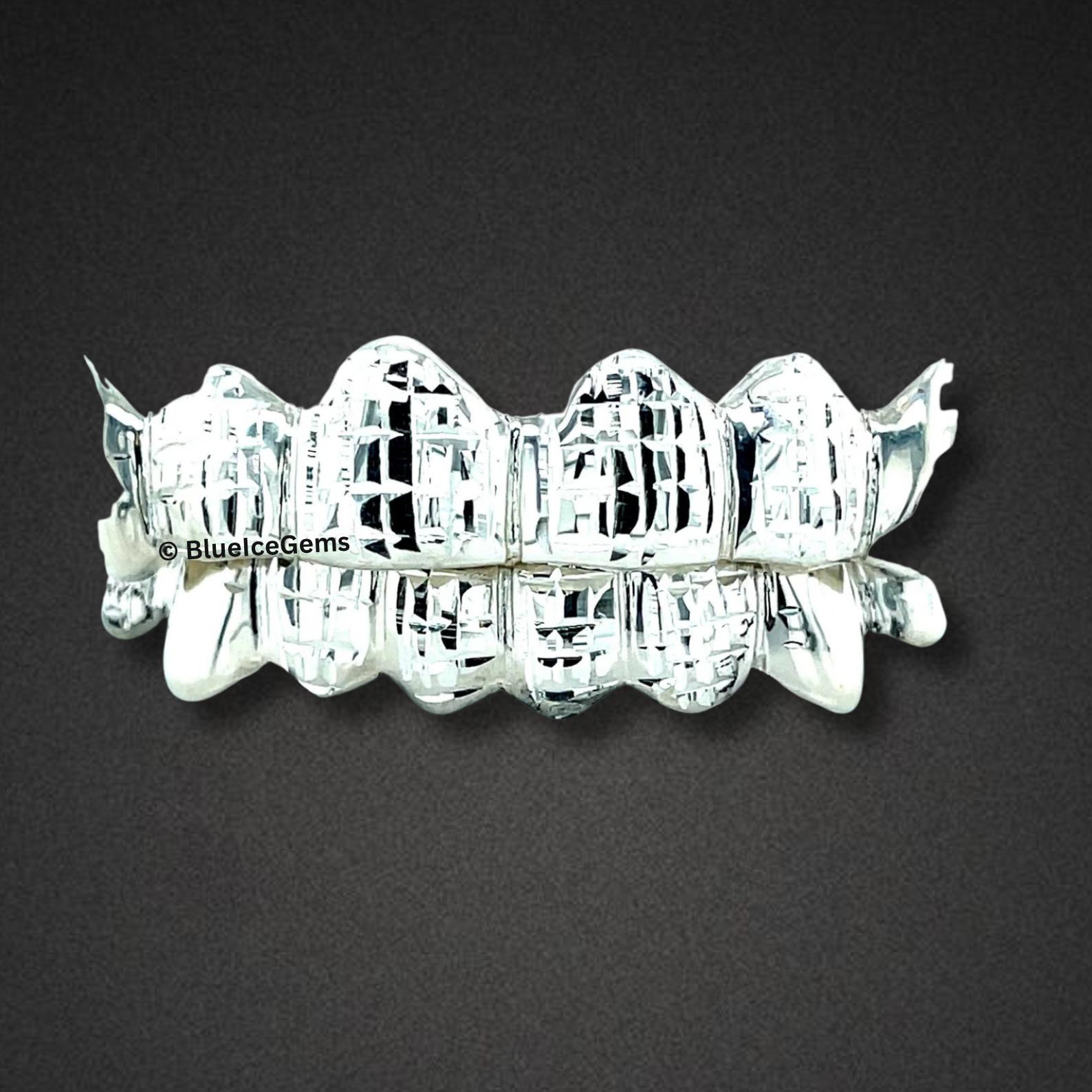 Mirror Maze White Grillz