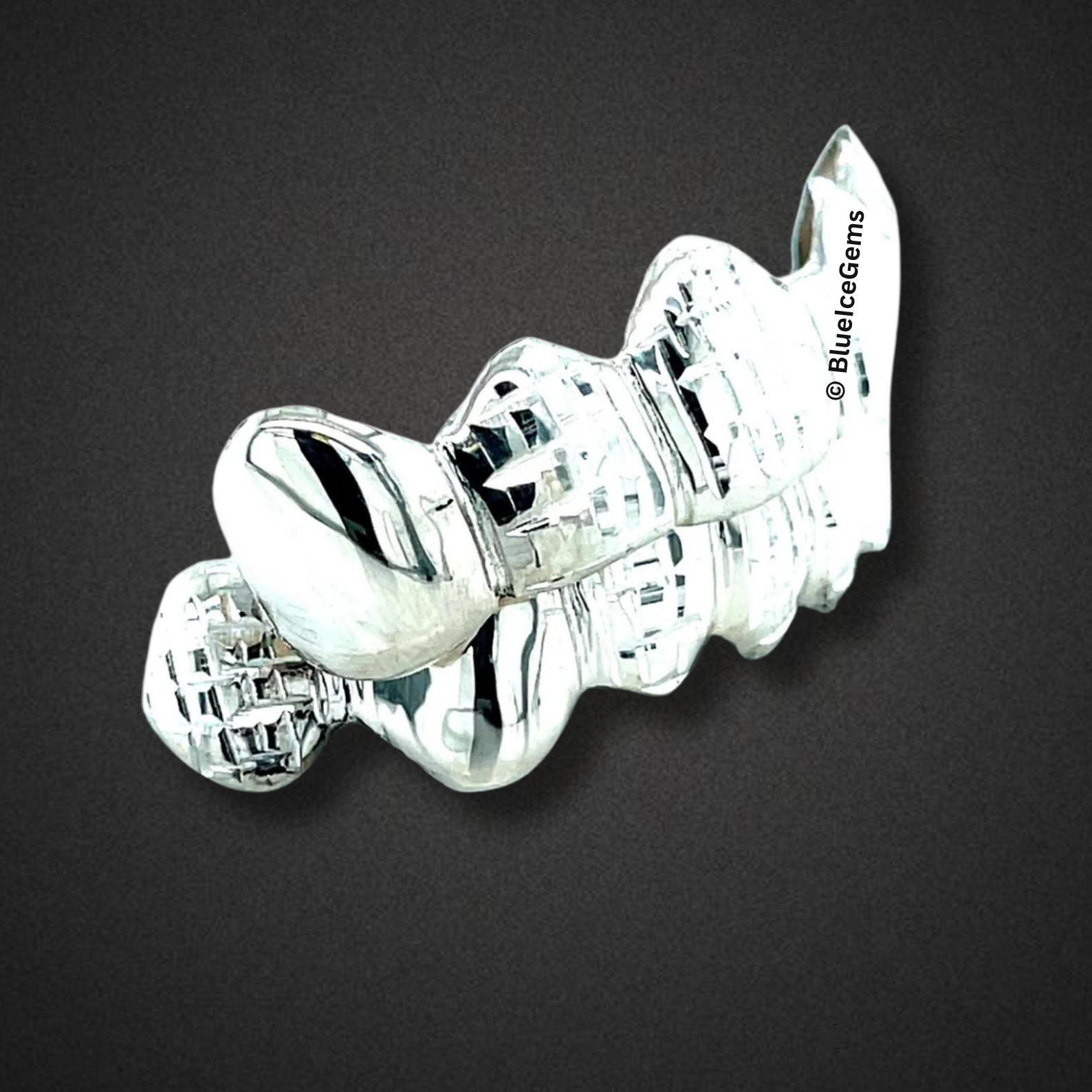Mirror Maze White Grillz