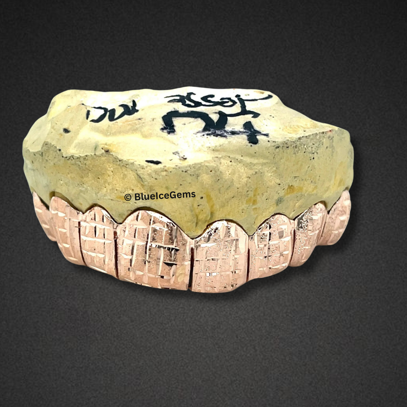 Rose Grid Engraved Grillz