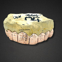 Rose Grid Engraved Grillz