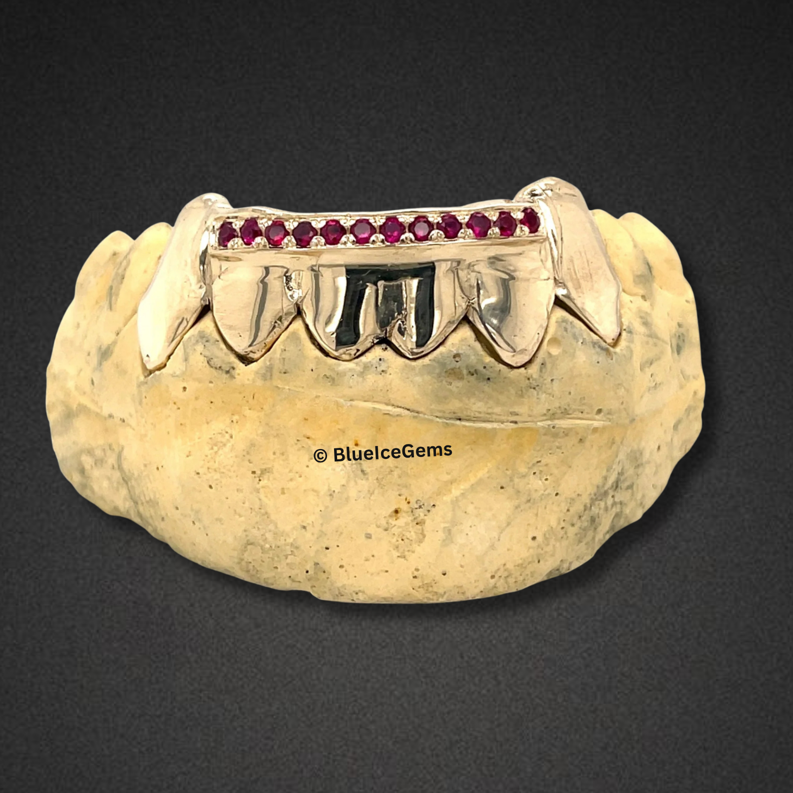 The "Ruby Fang" Dual-Tone Grillz