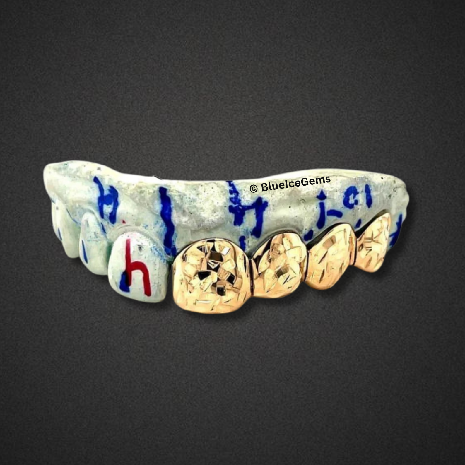 The "Half-and-Half" Diamond Cut Grillz