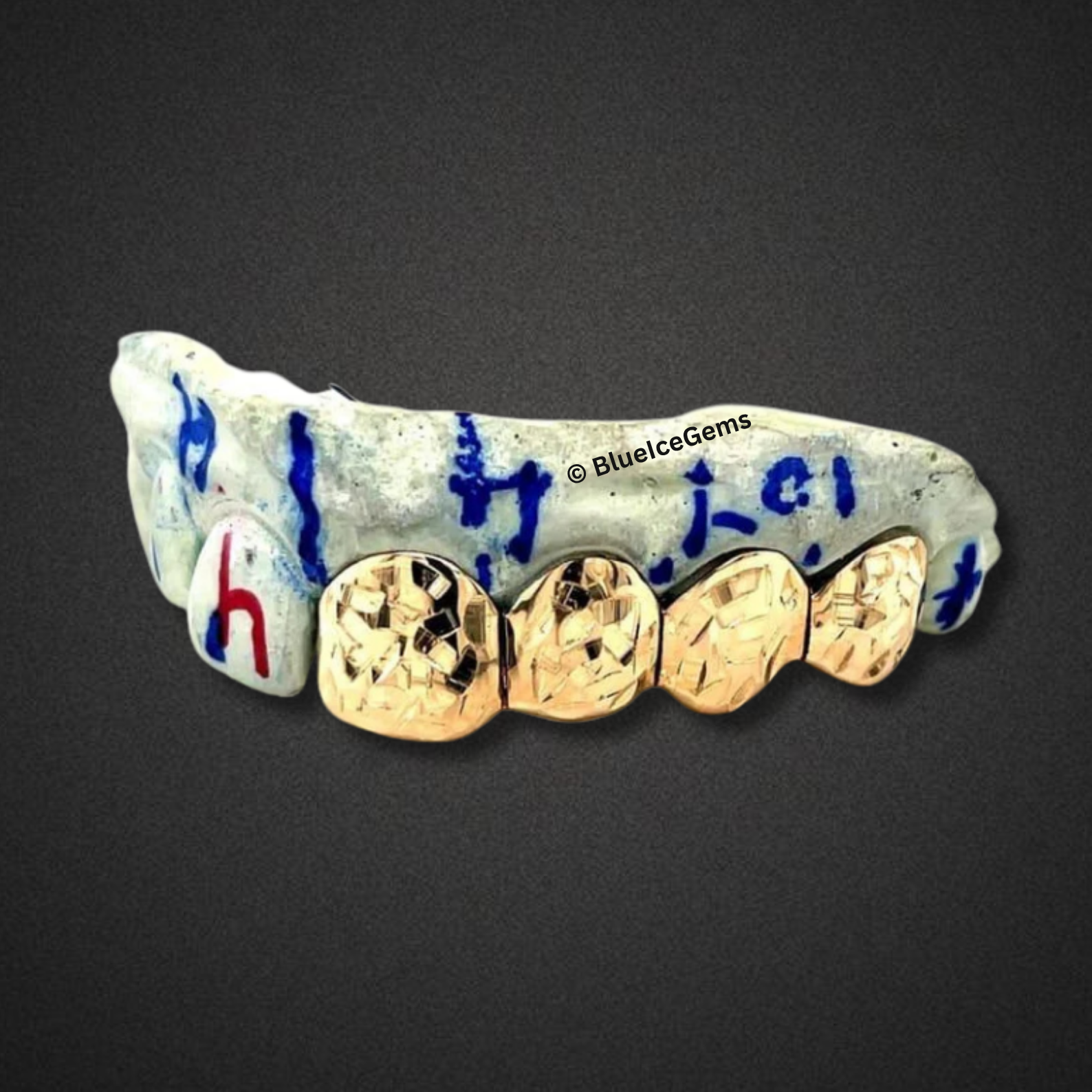 The "Half-and-Half" Diamond Cut Grillz