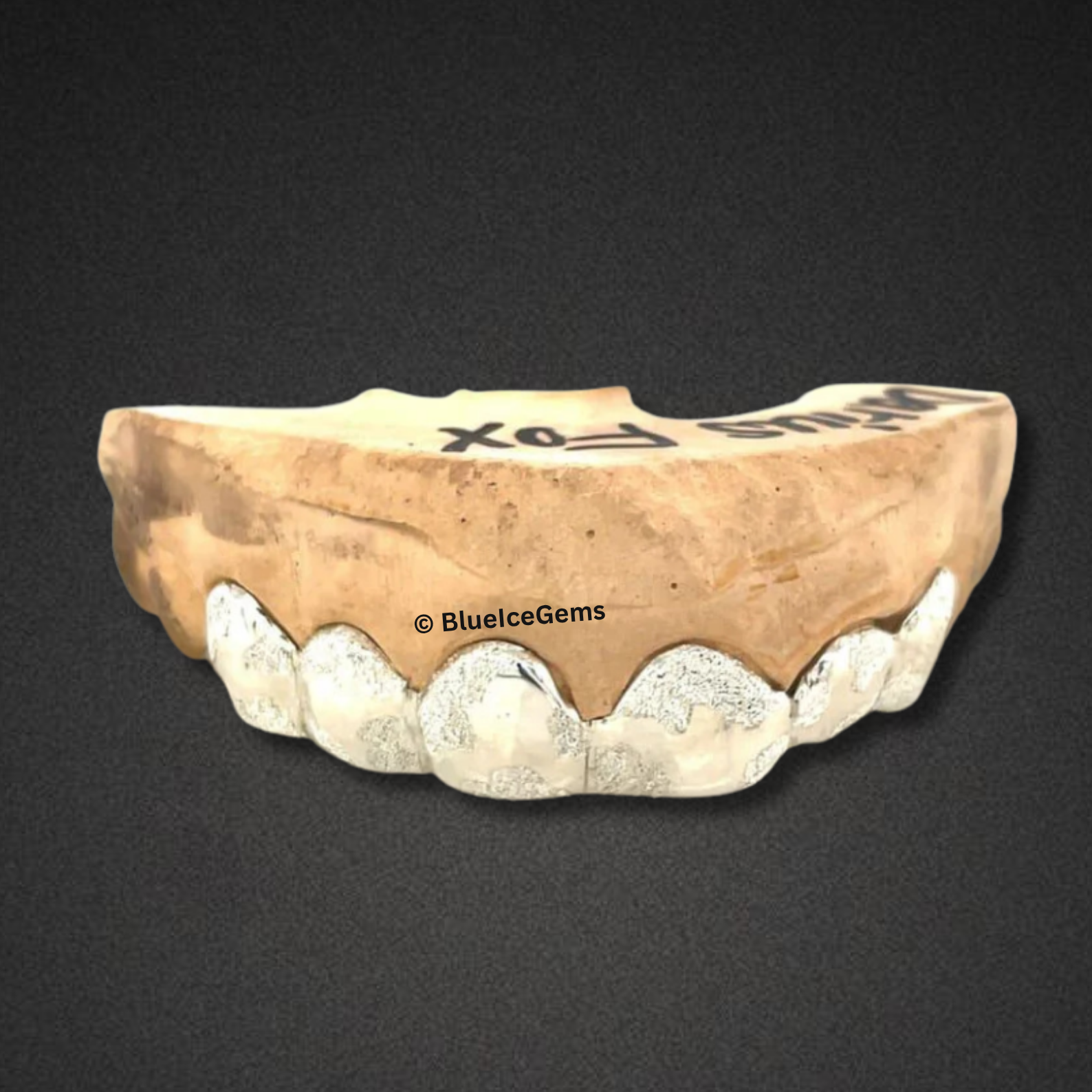 Diamond Dust White Gold Grillz
