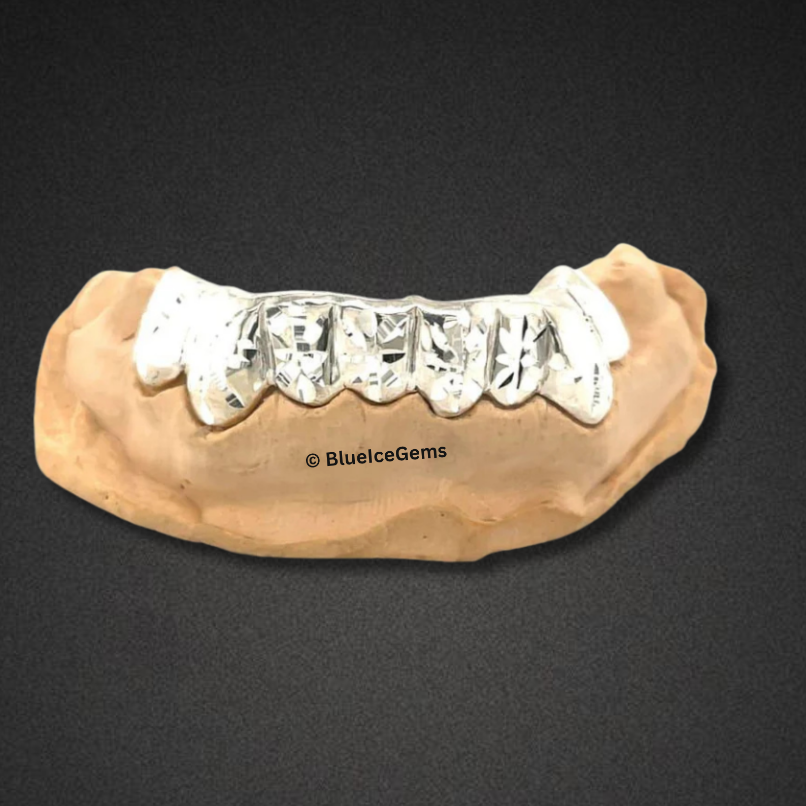 Silver Prism Diamond-Cut Grillz