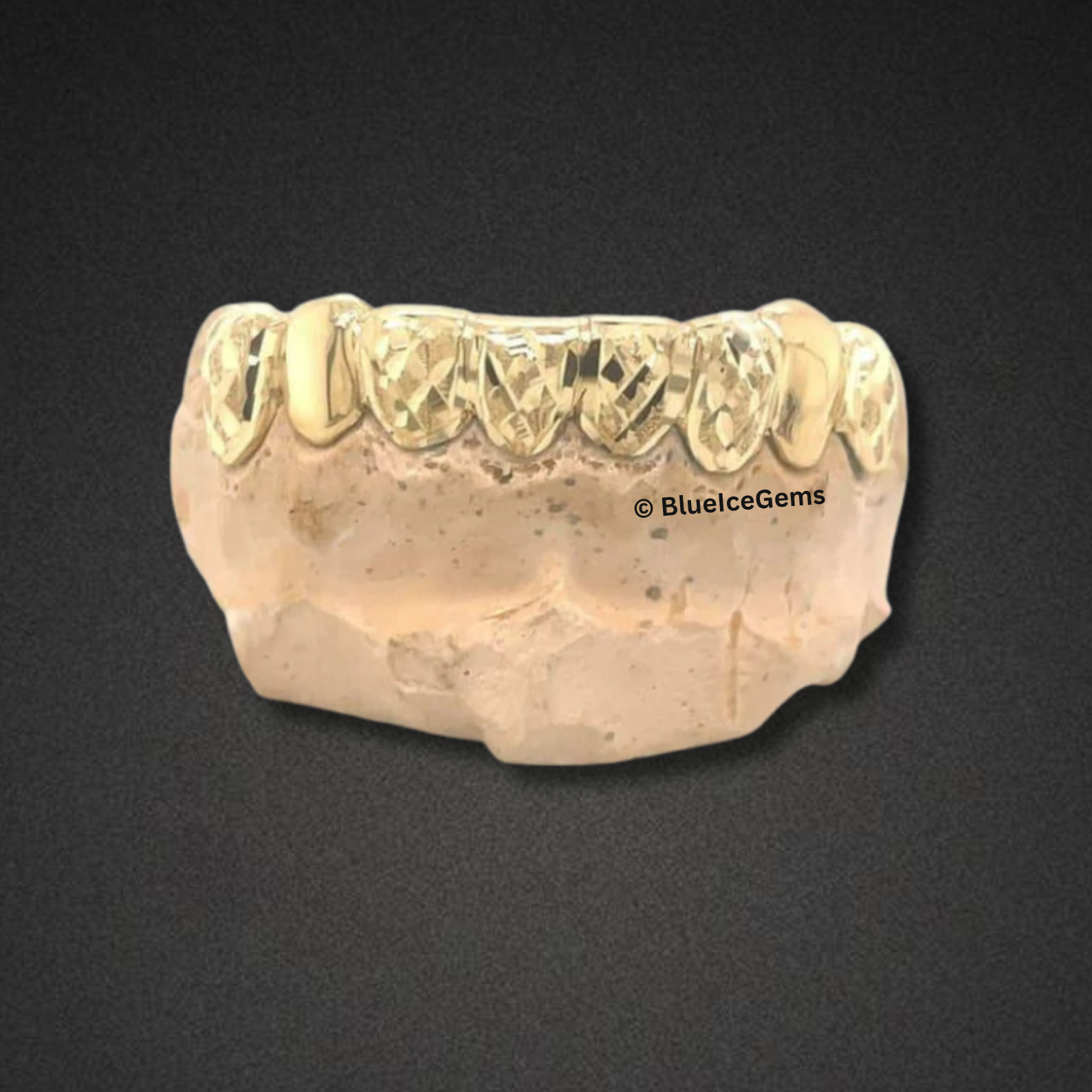 Gold Frost Diamond-Cut Grillz