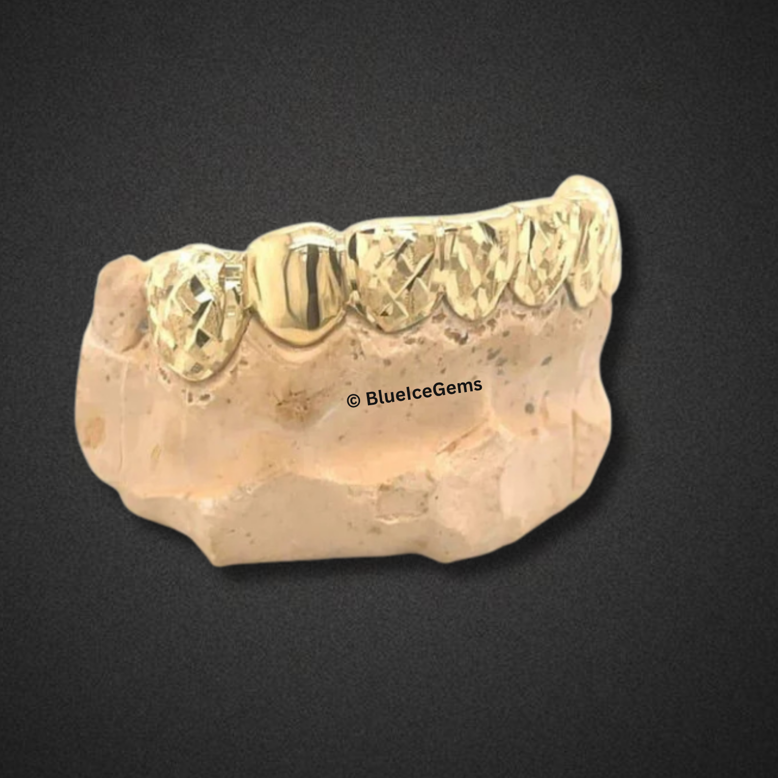 Gold Frost Diamond-Cut Grillz