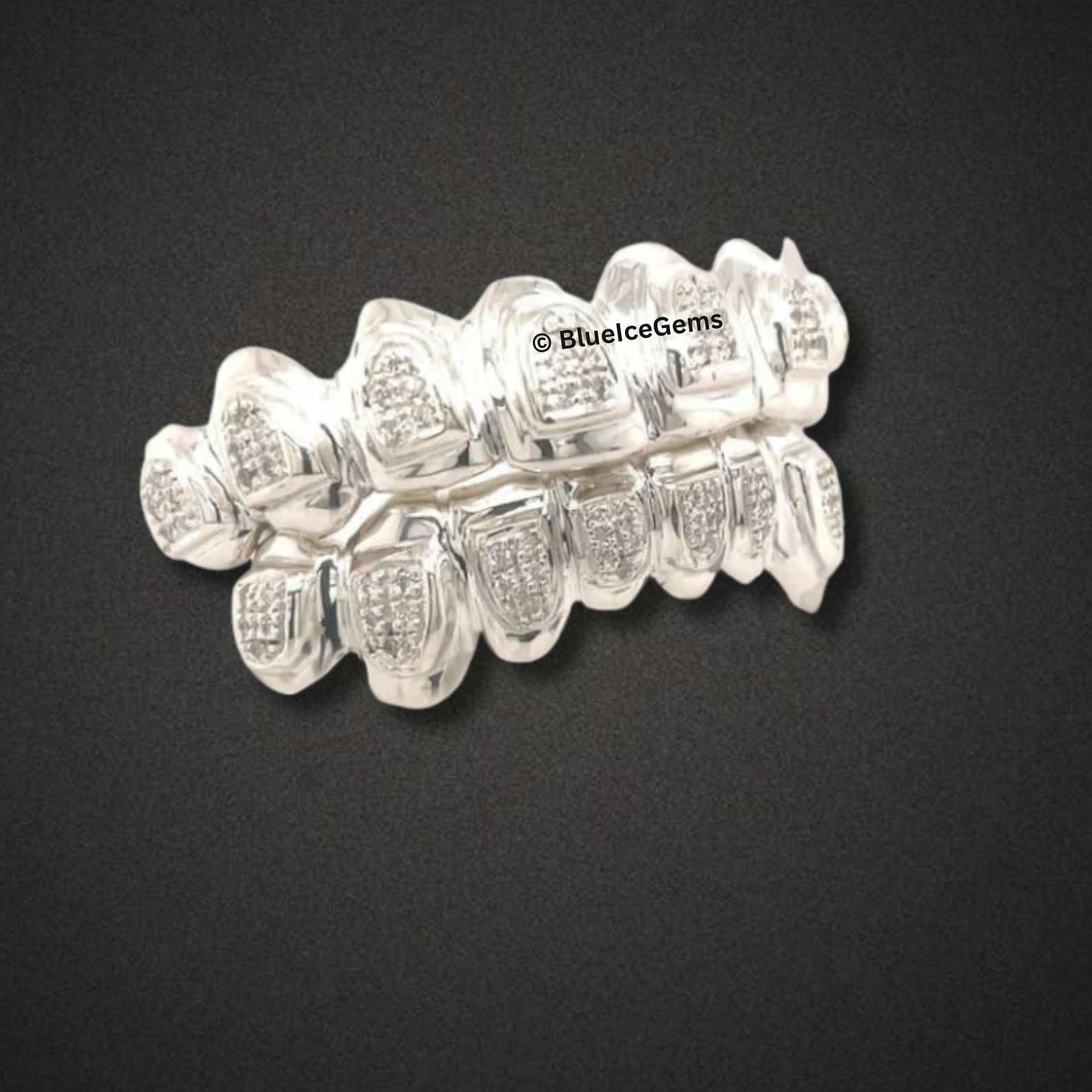 Iced Glacier Pave Silver Grillz